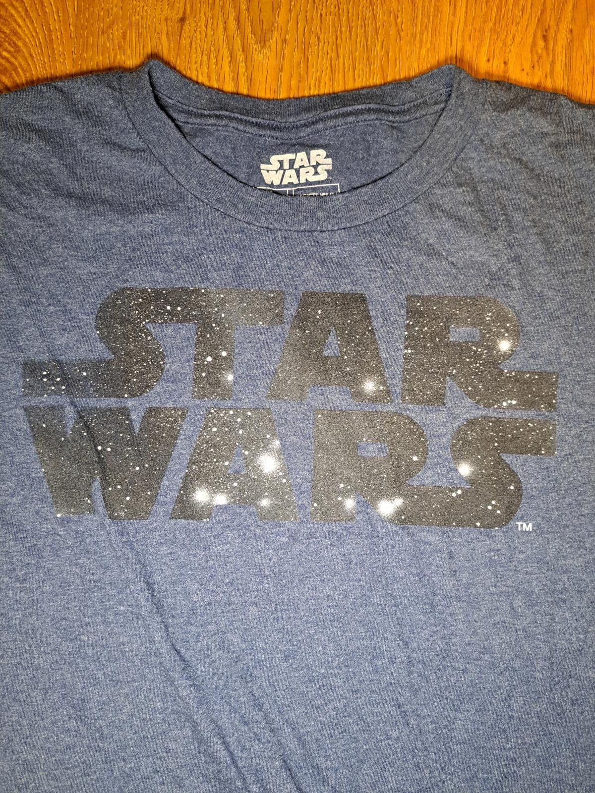 Star Wars STAR WARS Logo T Shirt Mens Medium Blue Cotton Blend Size US M / EU 48-50 / 2 - 2 Thumbnail