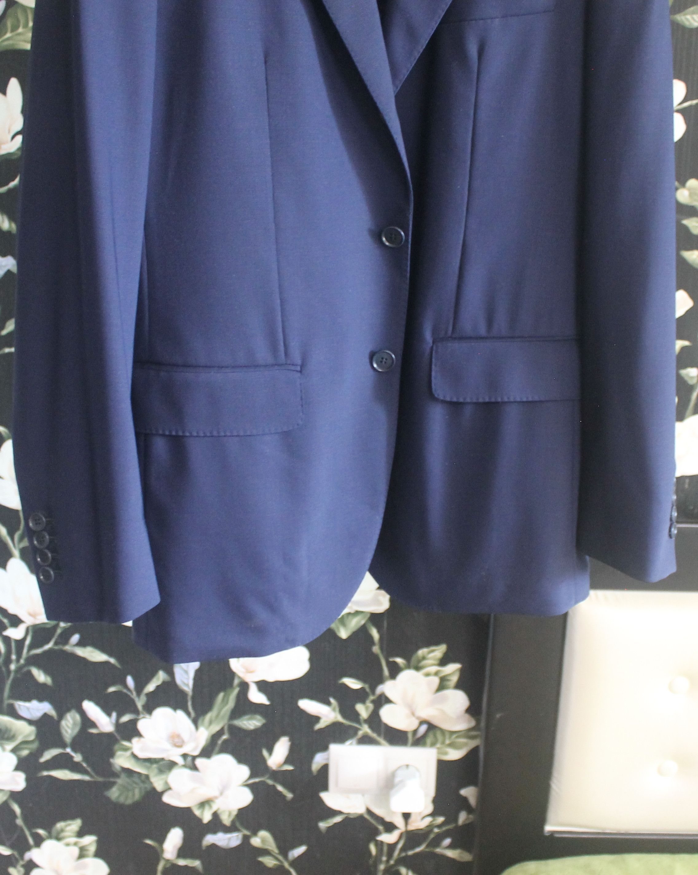 Loro Piana Loro Piana Navy Blazer Jacket Size 52R - 3 Thumbnail