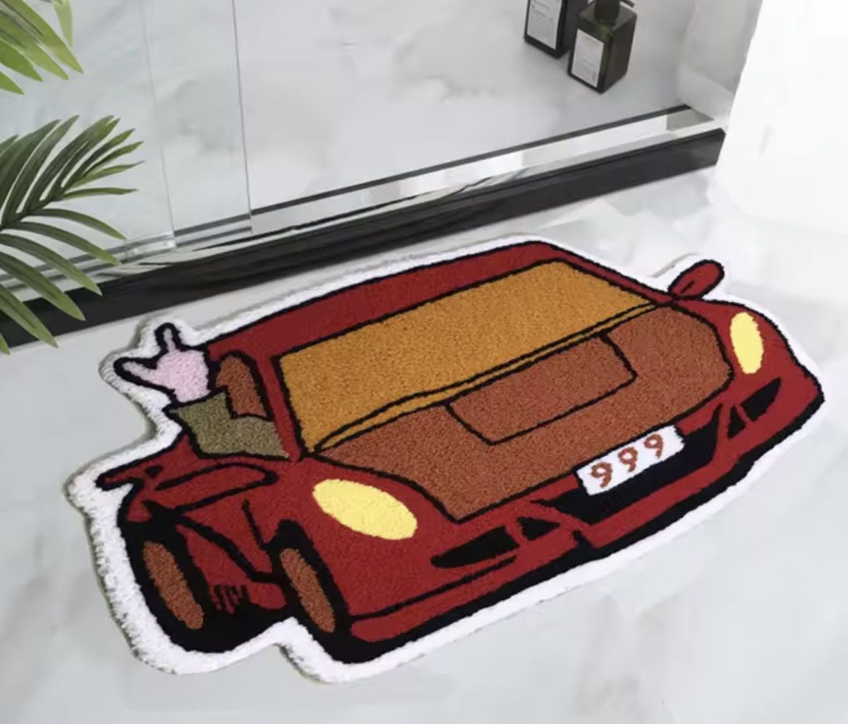 Japanese Brand Streetwear Custom Car Tufted Rug - 60 X 90 cm Size ONE SIZE - 1 Thumbnail