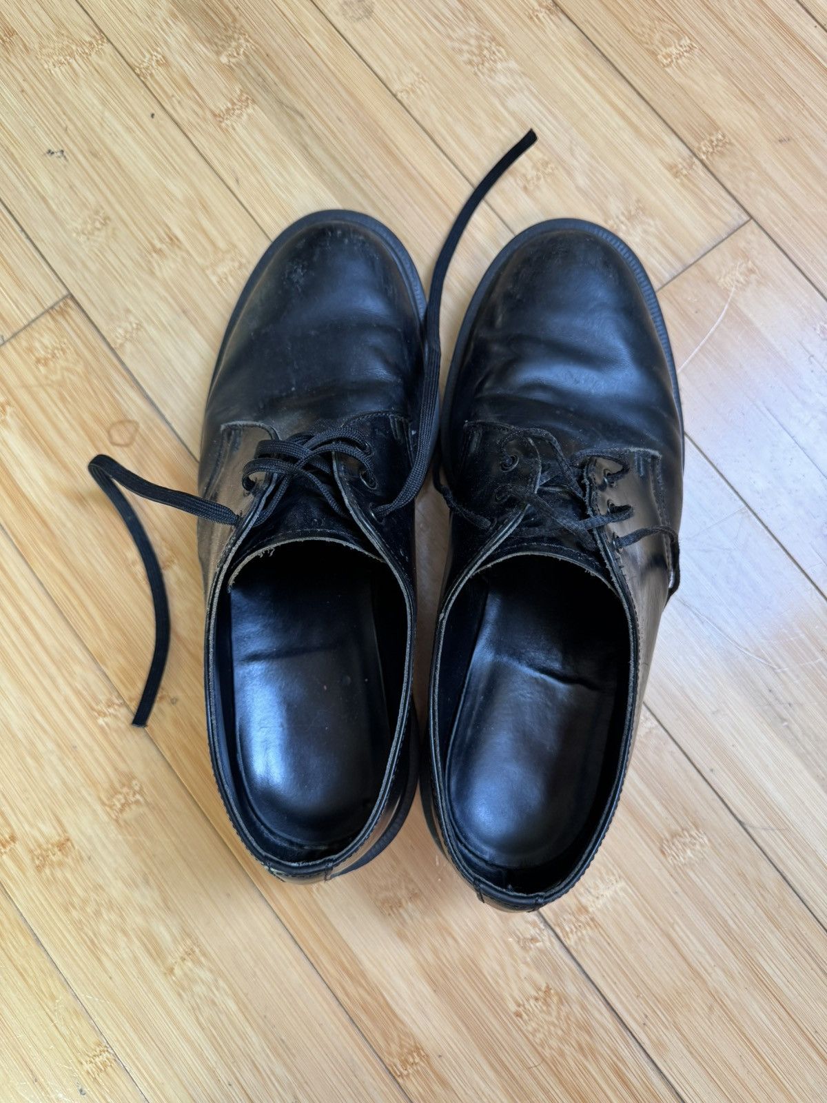 Dr. Martens Doc Martin 1461 Boanil Brush All Black Derby Size US 8 / EU 41 - 1 Thumbnail