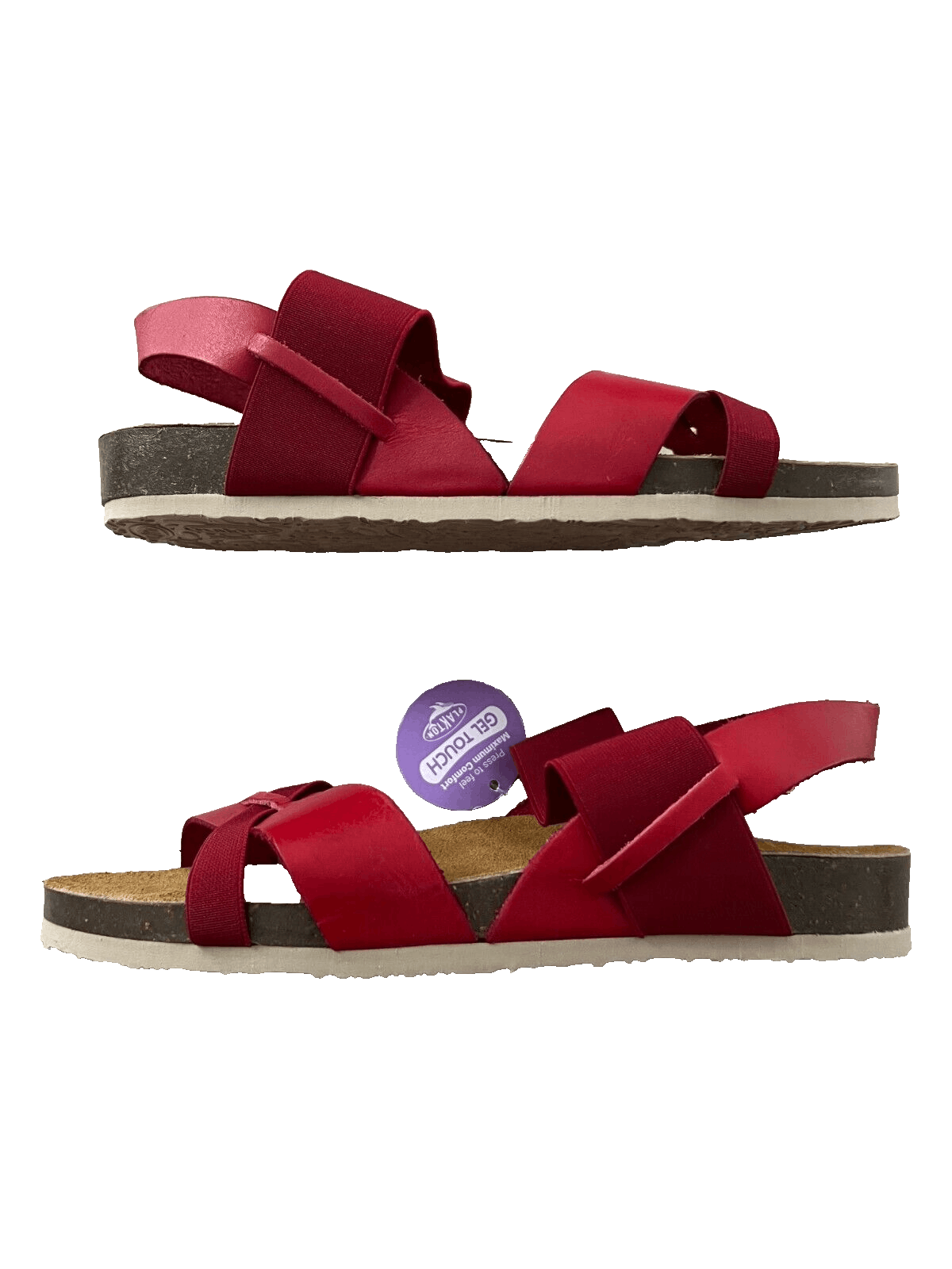 Other Plakton Vaquetilla Leather Sandals Red ( 42 EU ) Size US 12 / IT 42 - 1 Thumbnail