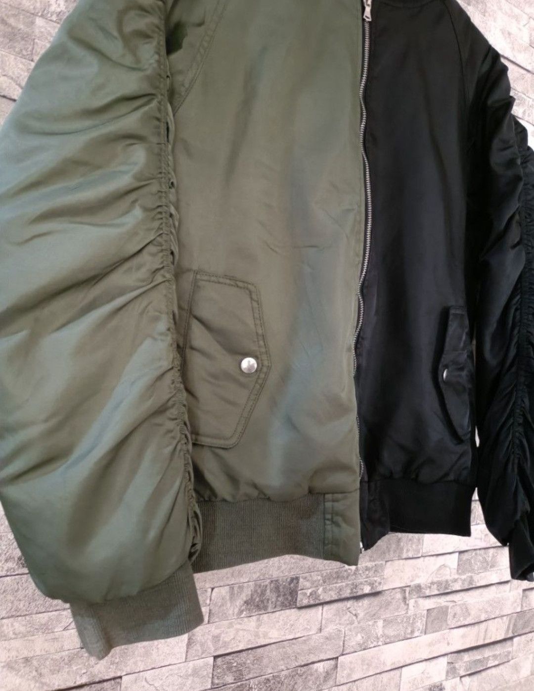 Japanese Brand Jetrag bicolor two tone bomber jacket Size US L / EU 52-54 / 3 - 3 Thumbnail