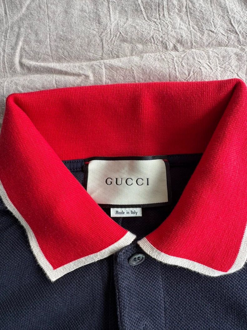 Gucci Gucci Little bee embroidery logo short-sleeved polo 2503-Ne Size US XL / EU 56 / 4 - 3 Thumbnail