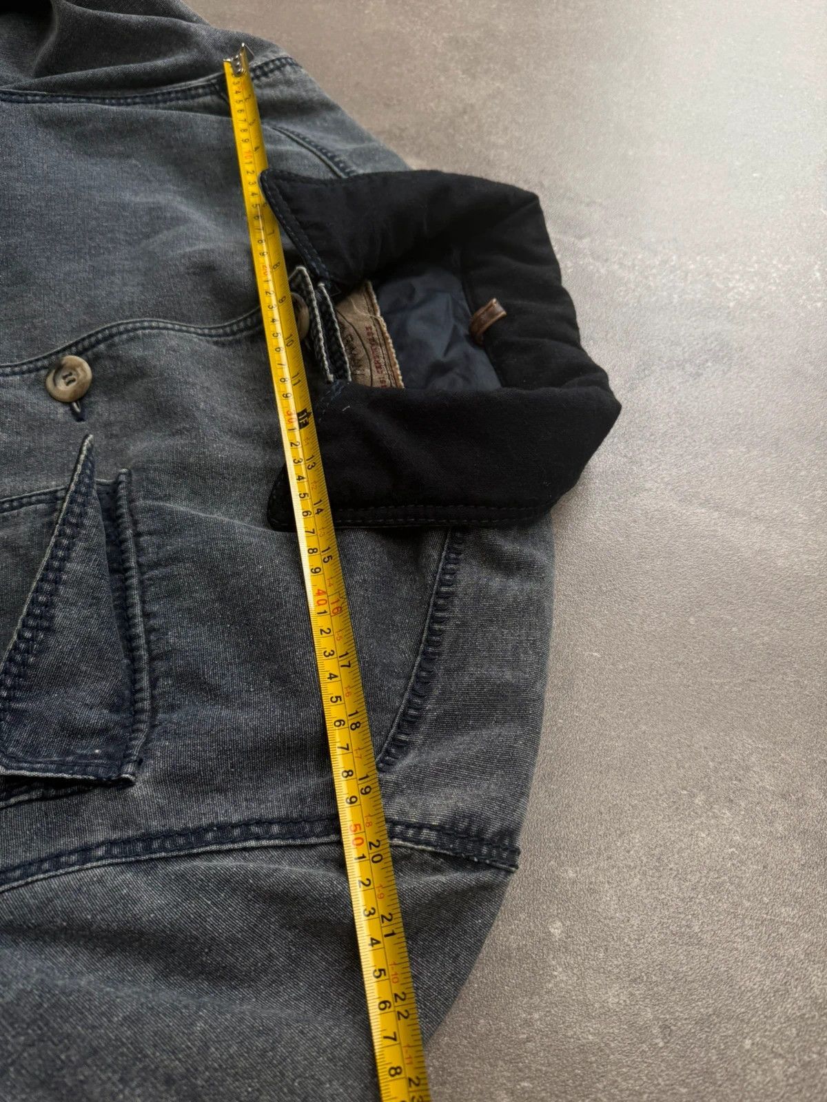 Armani Armani denim jacket vintage 1980s work wear made in Italy Size US L / EU 52-54 / 3 - 17 Thumbnail