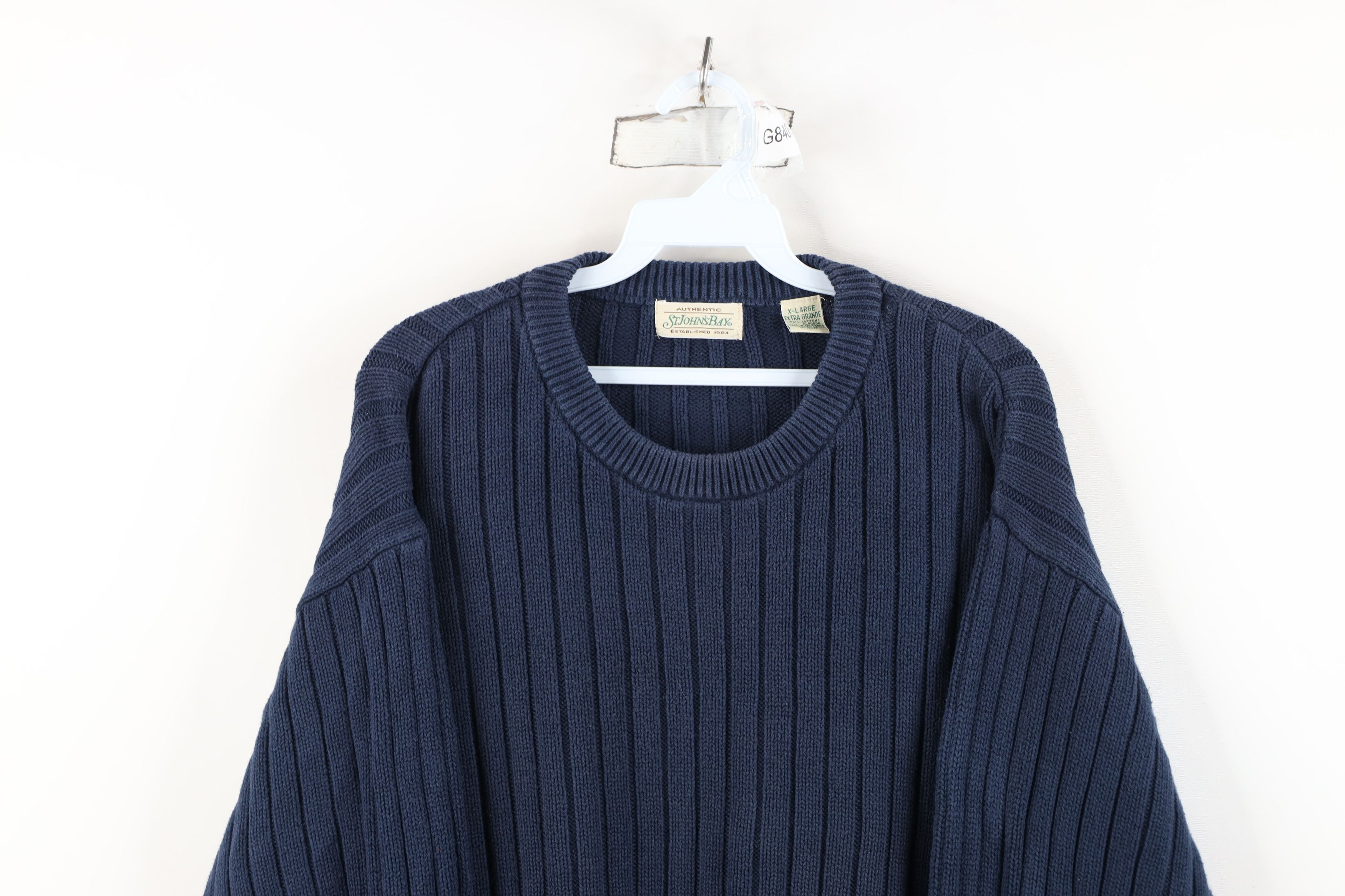 Vintage Vintage 90s Streetwear Heavyweight Ribbed Knit Sweater Size US XL / EU 56 / 4 - 2 Thumbnail