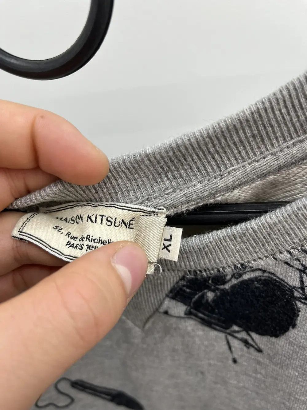 Maison Kitsune Maison Kitsune Musical Instruments Crewneck Sweatshirt Size XL / US 12-14 / IT 48-50 - 4 Thumbnail