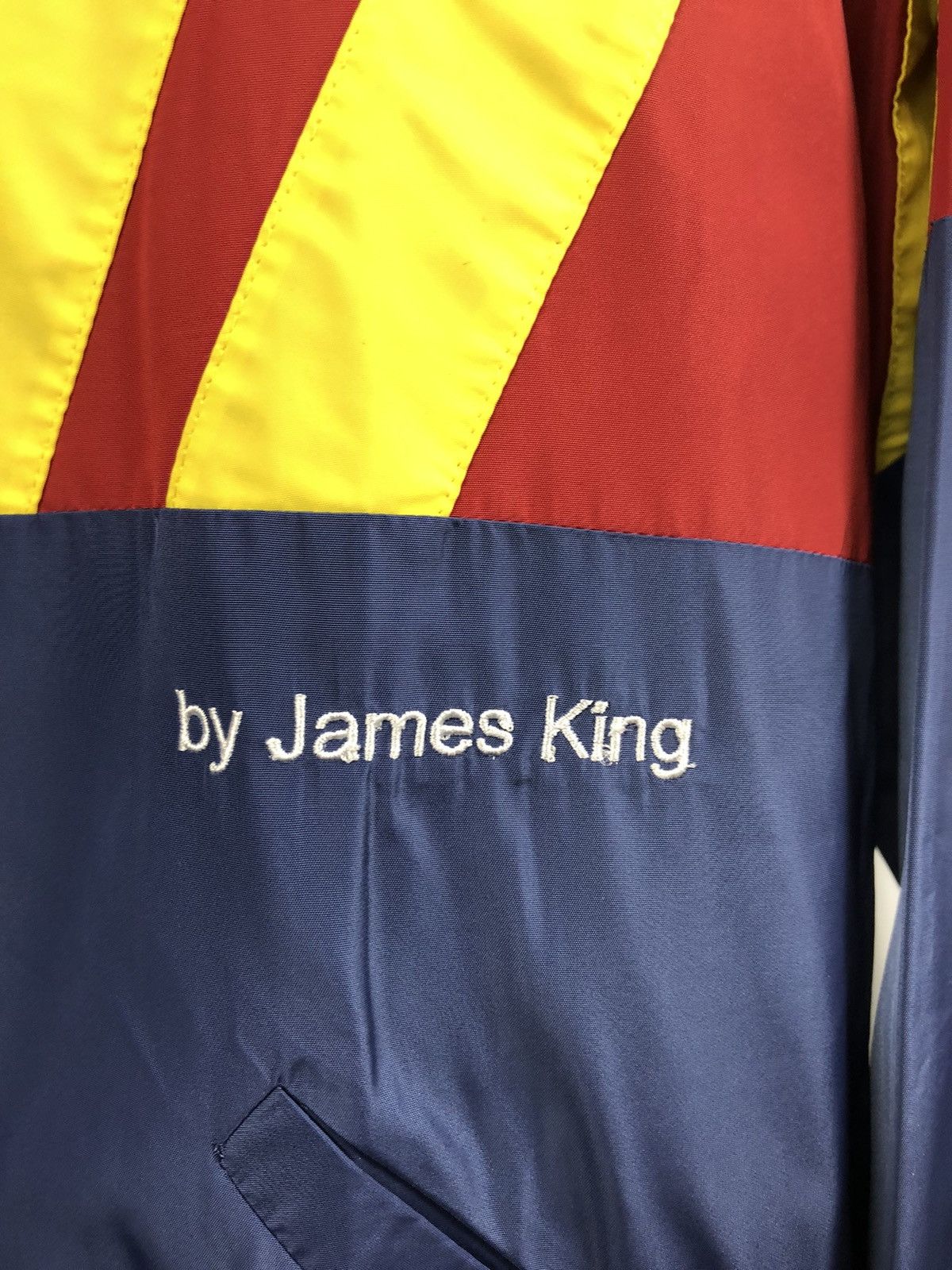 Other GOAT by James King Red Yellow Stripe Blue Windbreaker Jacket Size US M / EU 48-50 / 2 - 4 Thumbnail