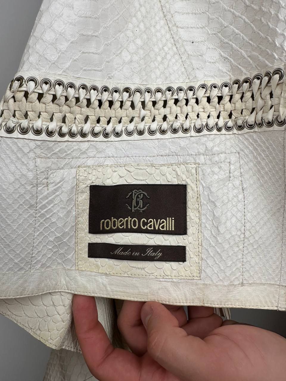Roberto Cavalli Leather Jacket Roberto Cavalli Size S / US 4 / IT 40 - 7 Thumbnail
