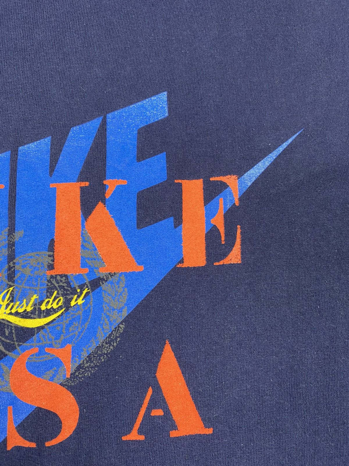 Nike × Vintage Vintage 90s Nike USA Just Do It Big Logo Rare T Shirt Tee Size US L / EU 52-54 / 3 - 10 Thumbnail