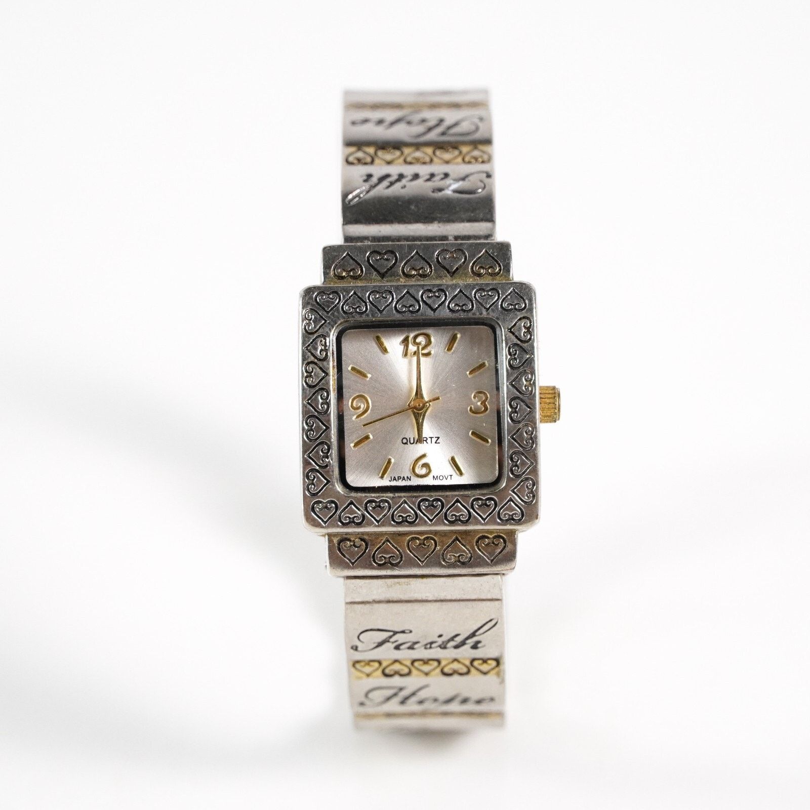 Other Accutime Heart Quartz Watch Stainless Steel Wristwatch Size ONE SIZE - 1 Thumbnail