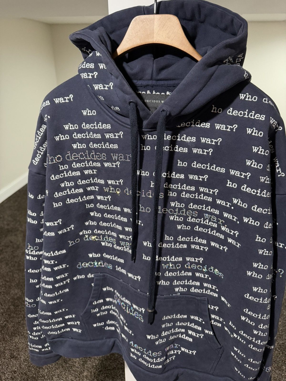 Who Decides War Who Decides War WDW Flared Scripture Dark Blue Hoodie Size US L / EU 52-54 / 3 - 2 Thumbnail