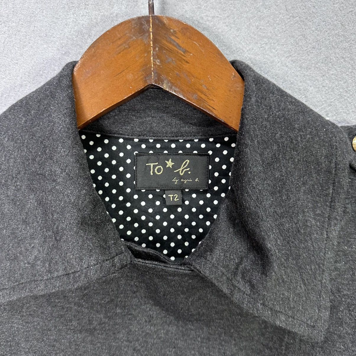 agnes b. Vintage To b. by Agnes b Japan Cropped Wool Jacket Size XS / US 0-2 / IT 36-38 - 2 Thumbnail