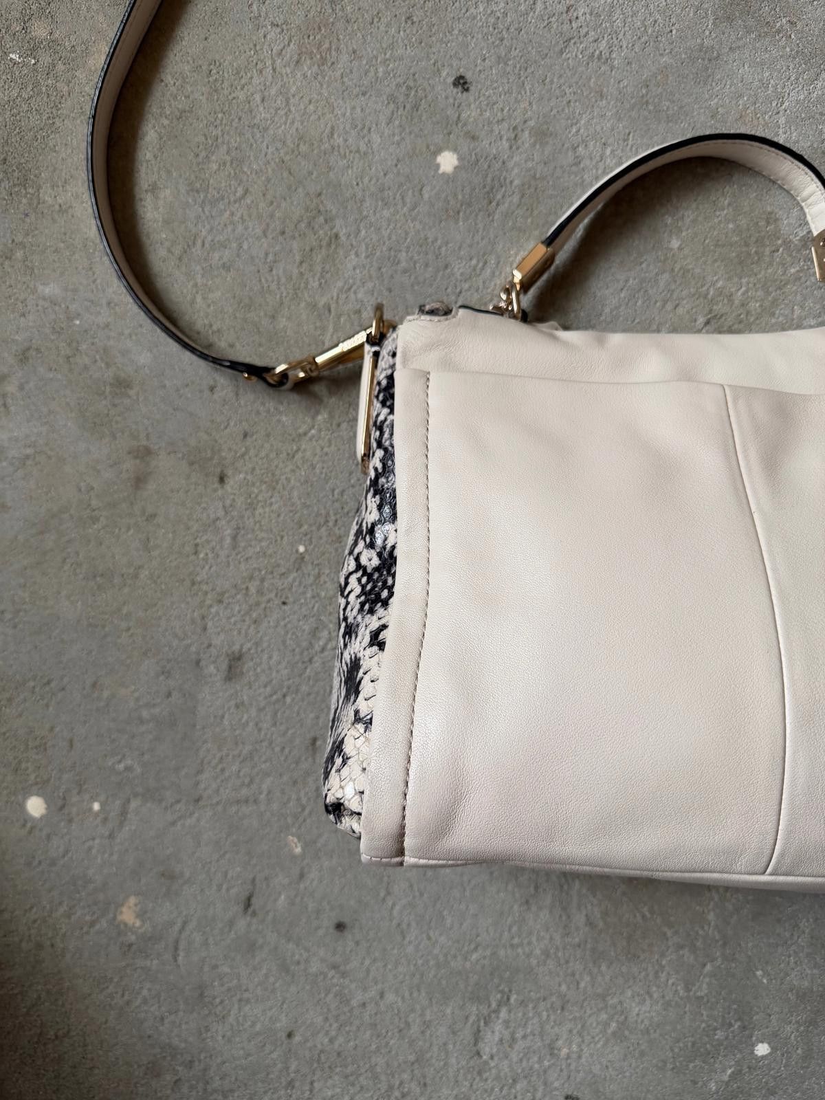 Coach Coach 2Way Madison Python Embossed Top Handle Bag White Size ONE SIZE - 8 Thumbnail