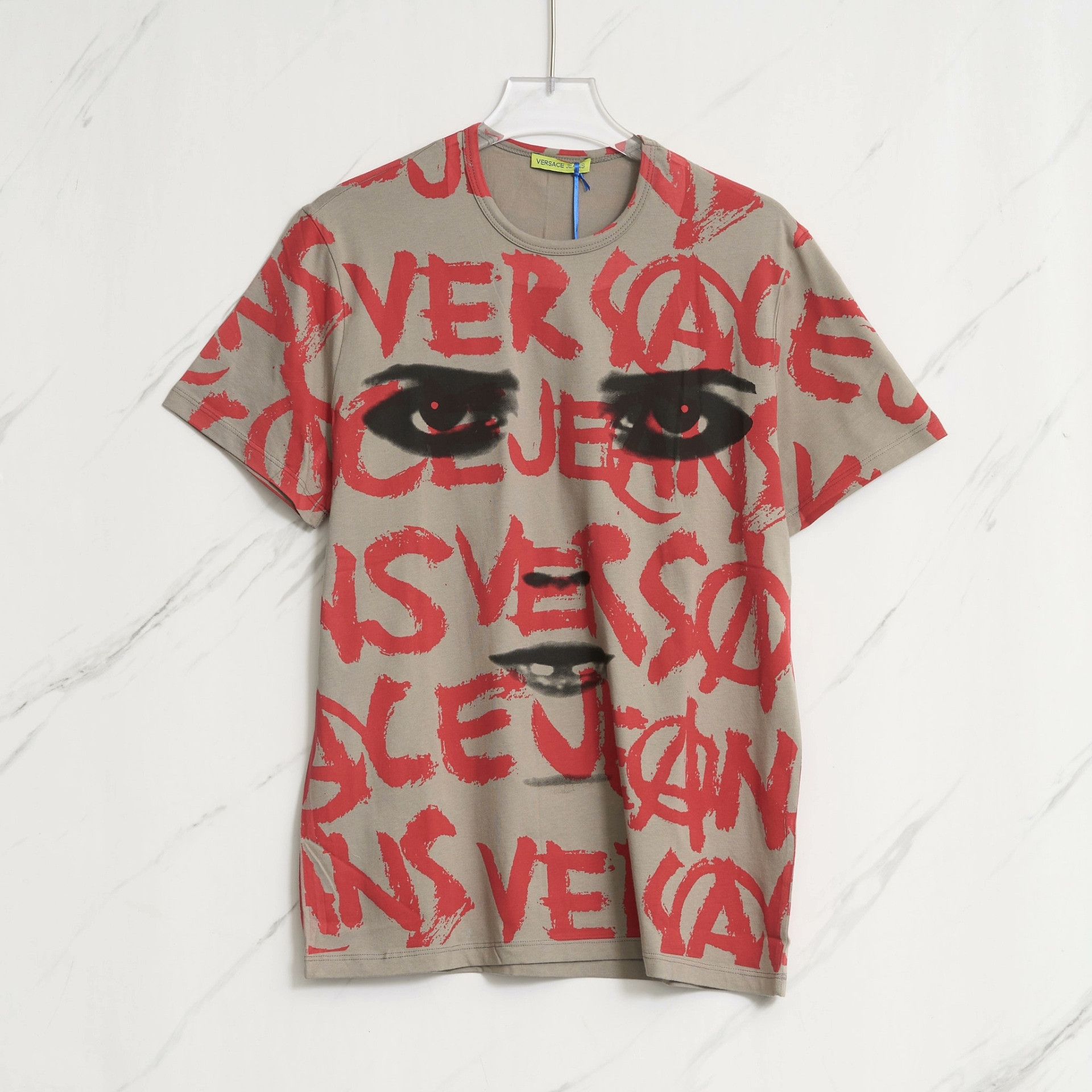 Versace Jeans Couture Versace Jeans Men's Letter All-over Print T-shirt Size US L / EU 52-54 / 3 - 1 Thumbnail
