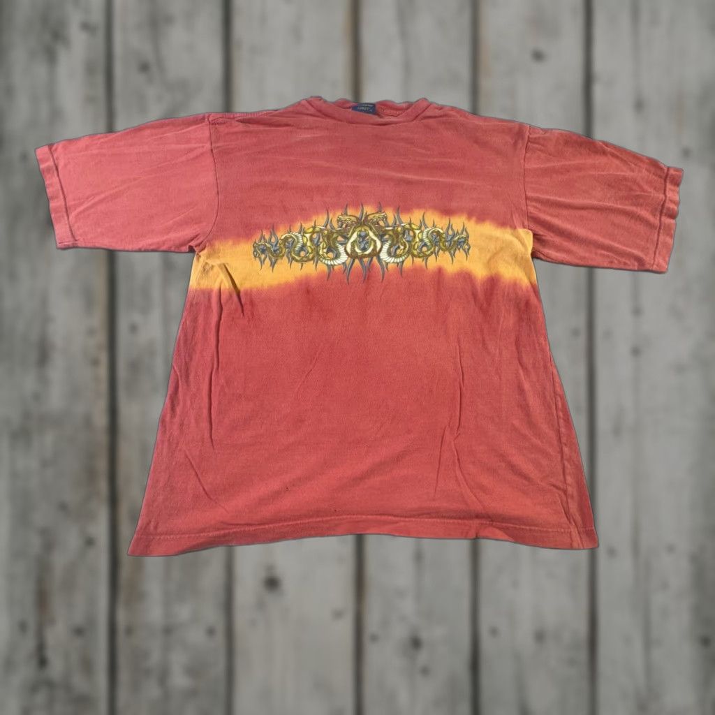 Vintage VINTAGE Xtreme Limit Graphic T-Shirt Men Large 90s Snake Tribal Fire Cotton Retro Size US L / EU 52-54 / 3 - 1 Thumbnail