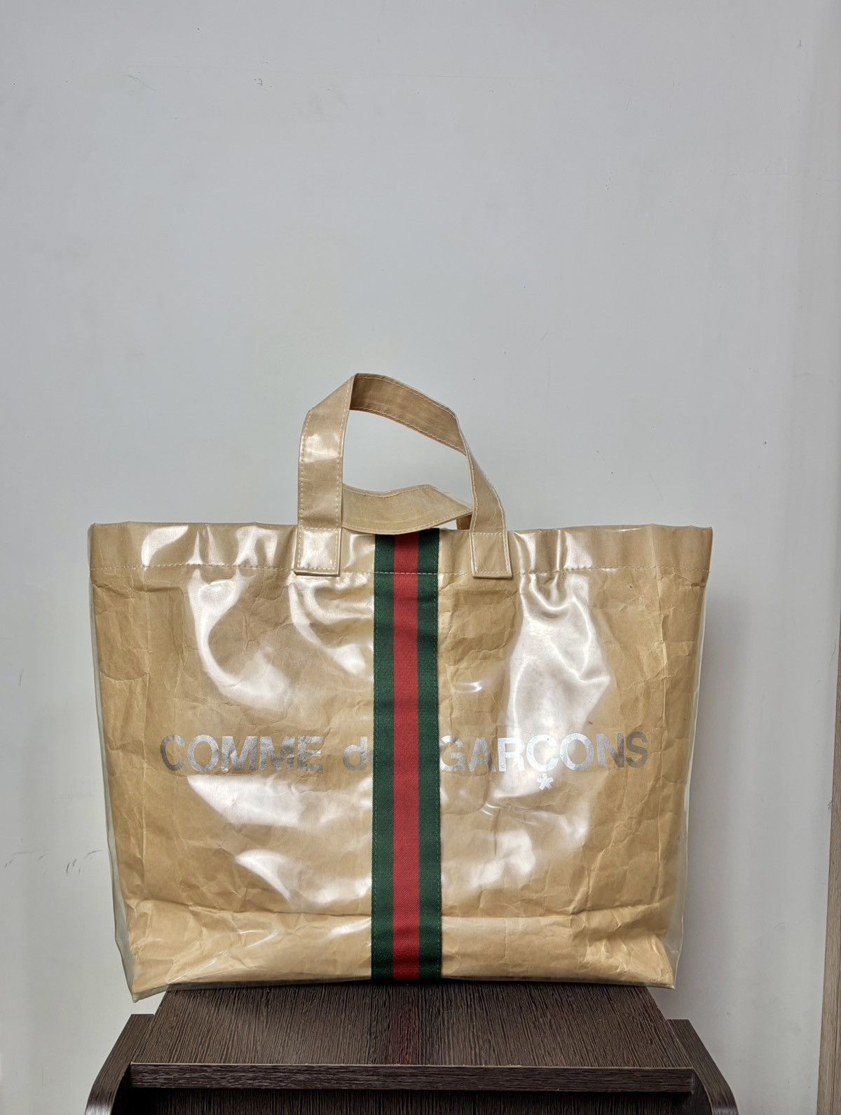 Comme des Garcons FREE TAX! 2018 Gucci CDG Collaboration Clear PVC Tote Bag Size ONE SIZE - 2 Thumbnail