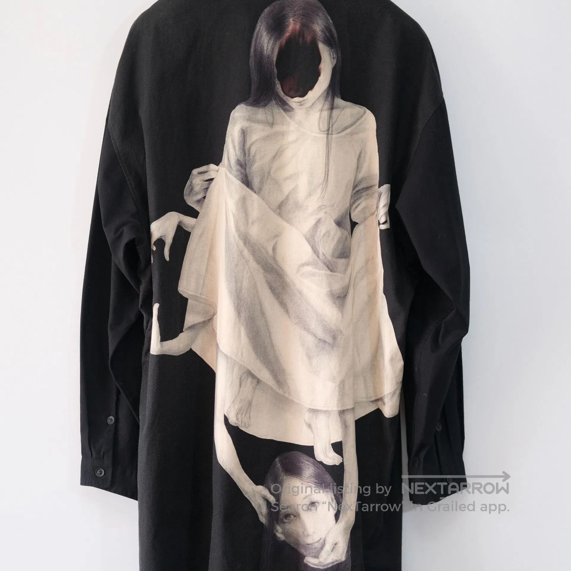 Yohji Yamamoto Yohji Yamamoto Black Cradle Shirt. Size S / US 4 / IT 40 - 2 Thumbnail