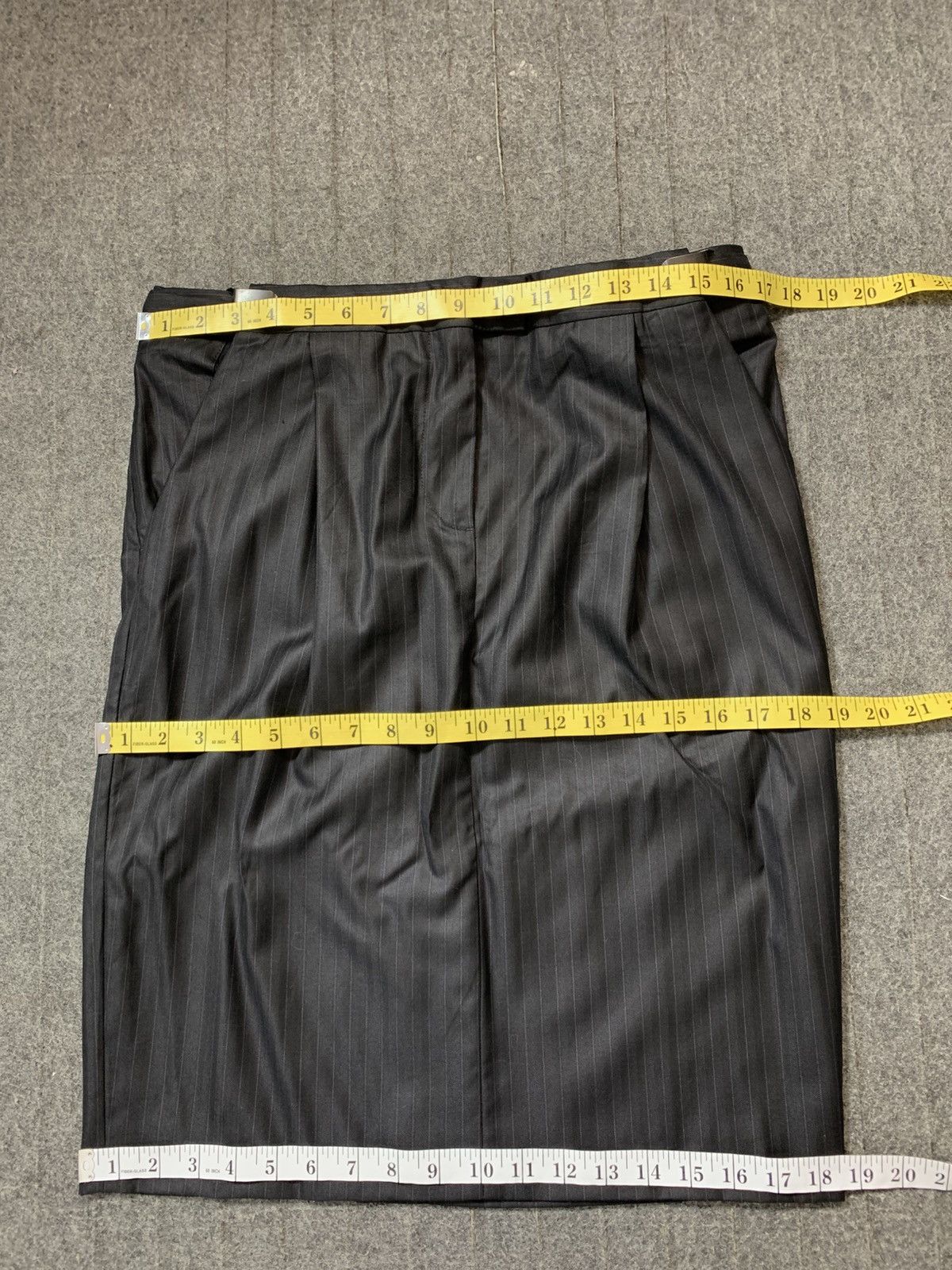 Maison Margiela Maison Martin Margiela MM4 Pencil Stripe Skirt Office Wear Size 34" / US 12 / IT 48 - 10 Thumbnail