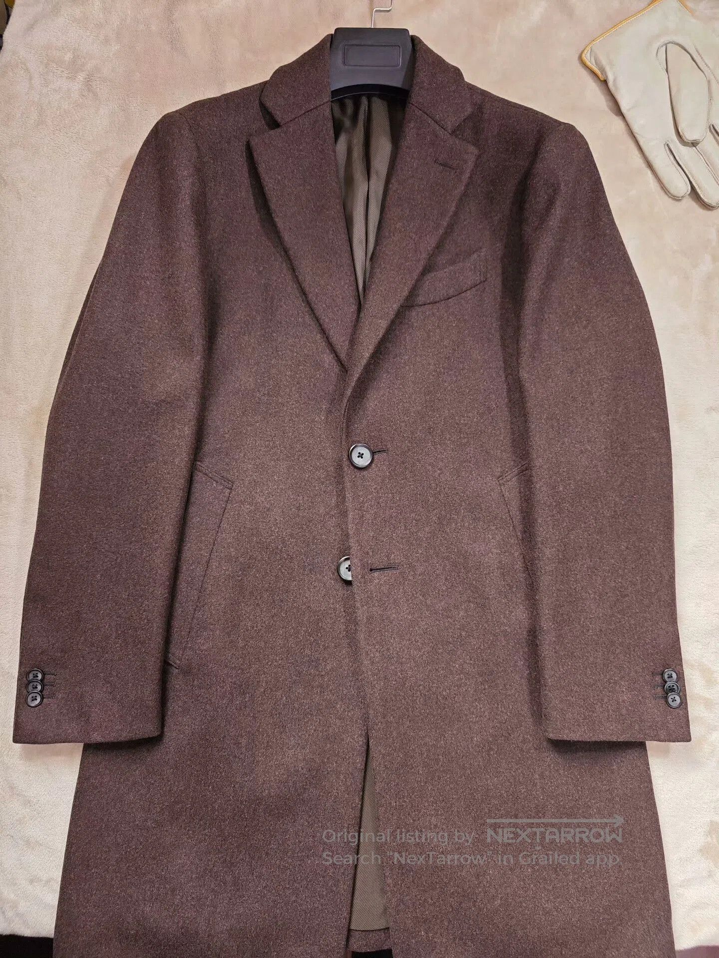 Japanese Brand Custom Italian Wool Blend Overcoat. Size US M / EU 48-50 / 2 - 5 Thumbnail