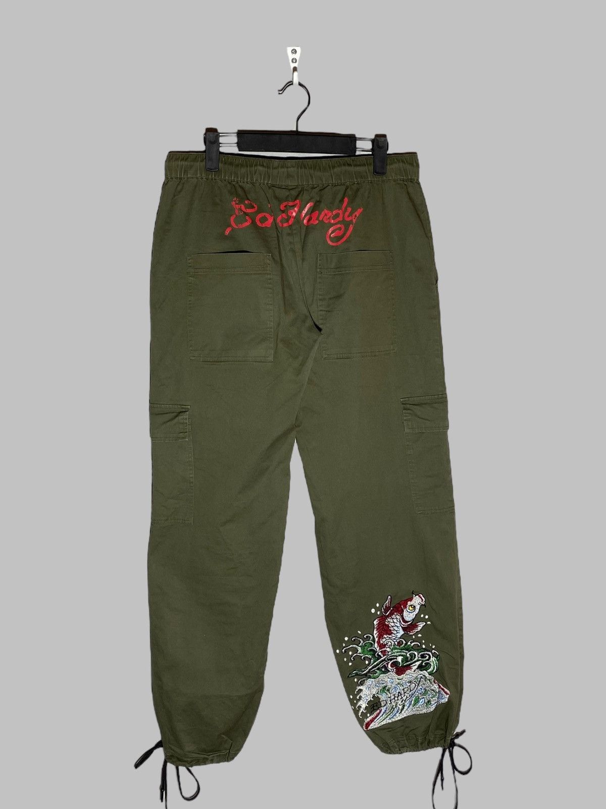 Ed Hardy Ed Hardy Y2k Khaki Japanese Parachute Pants Size US 32 / EU 48 - 1 Thumbnail