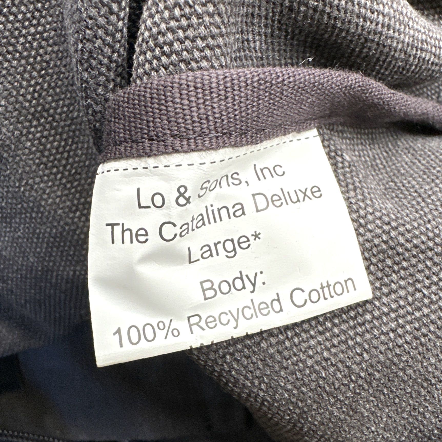 Catalina Lo & Sons Catalina Deluxe Large Gray Tote Weekender Travel Bag Canvas Carry All Women Size ONE SIZE - 7 Thumbnail