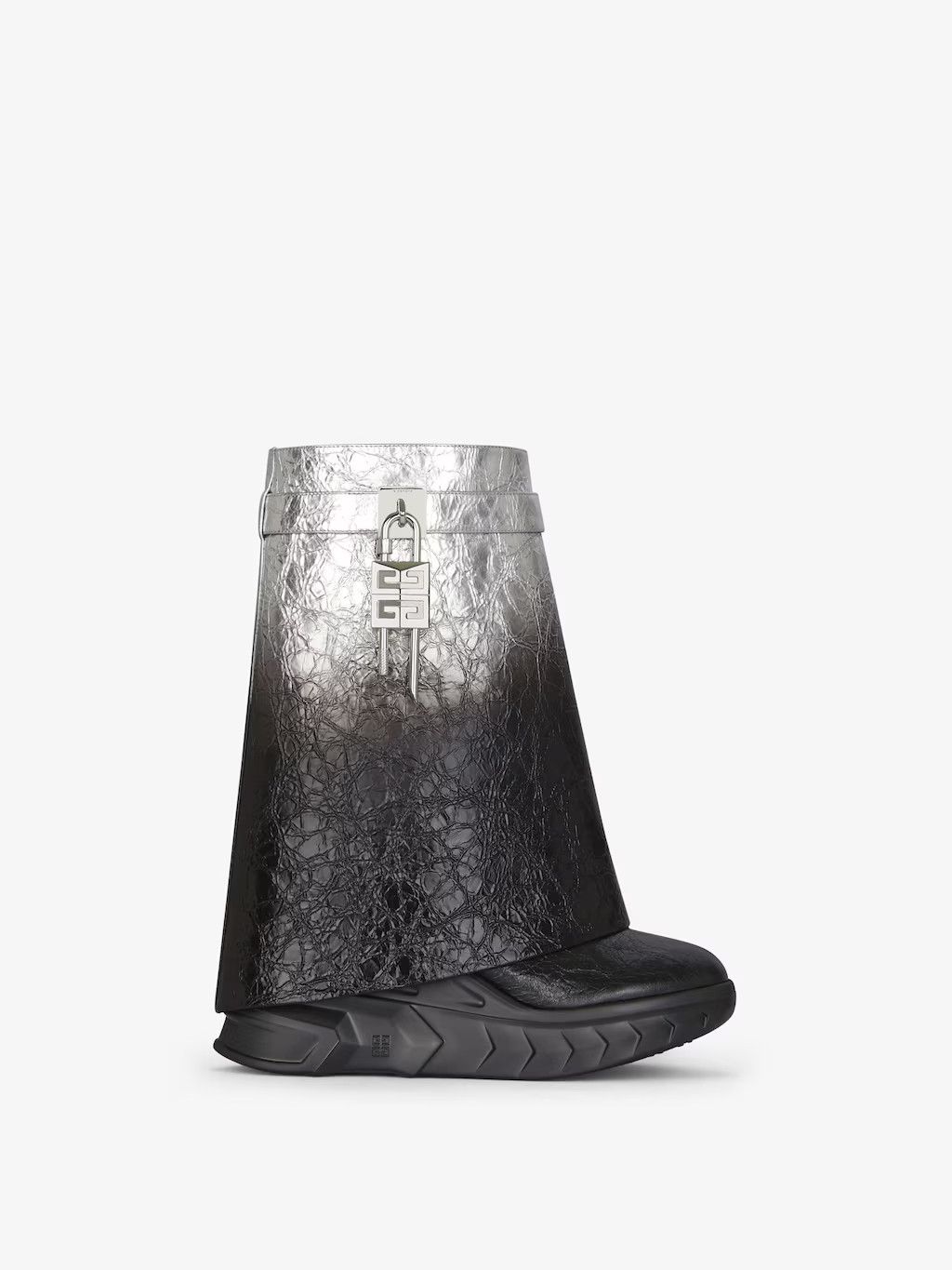 Givenchy o1w1db10525 Shark Lock Biker Ankle Boots in Multicolor Size US 8 / IT 38 - 1 Thumbnail