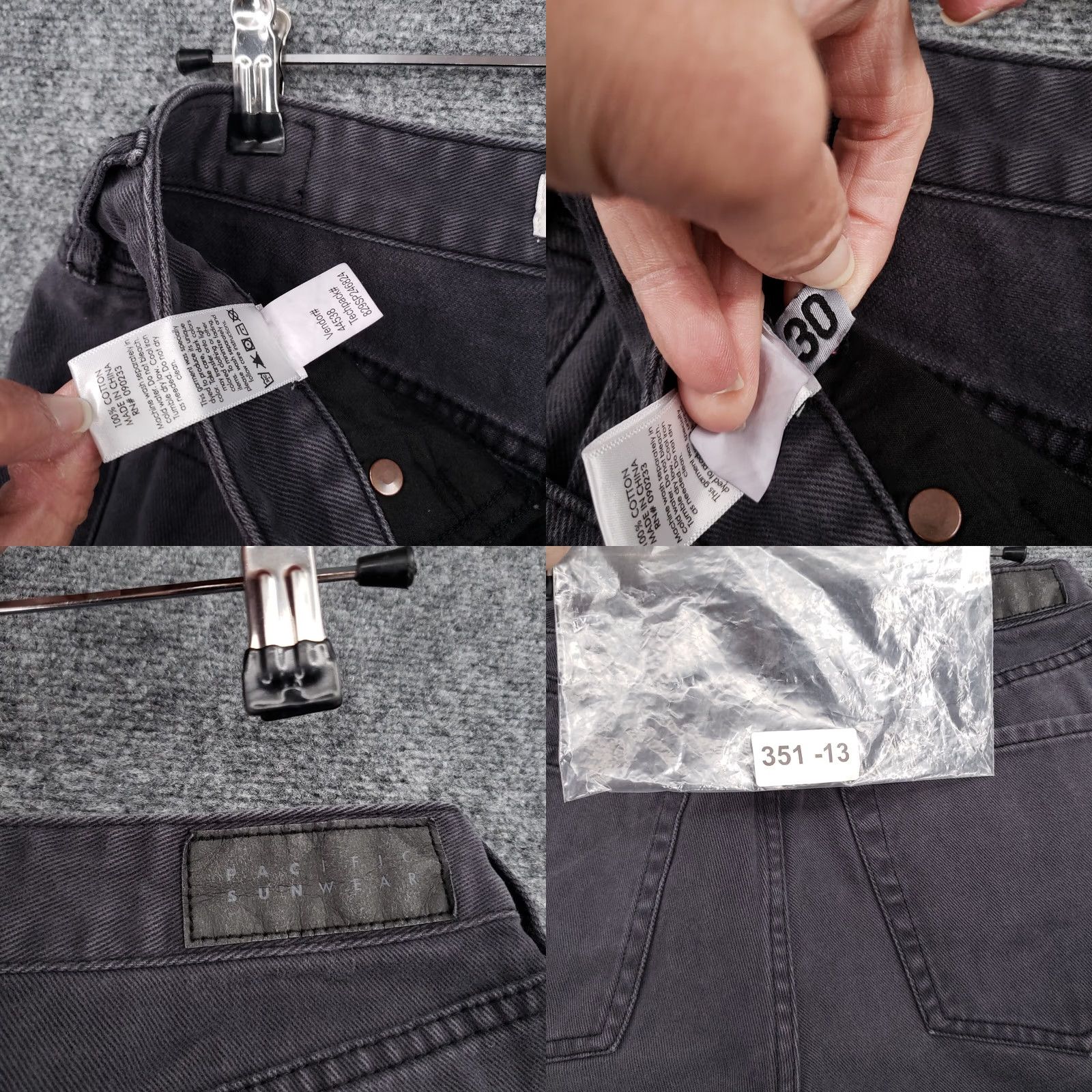 Pacsun Pacsun Shorts Womens 30 Black High Rise Button Fly Cut Off Hot Pants Denim Size 30" / US 8 / IT 44 - 9 Thumbnail