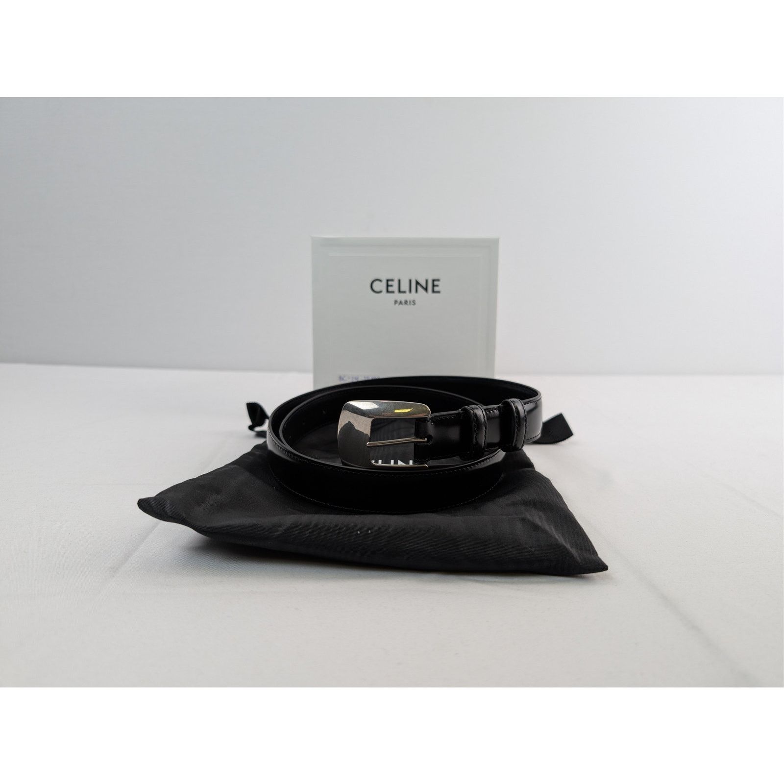 Celine o1rshd1 Size: 90 / BC-14 25MM Belt in Taurillon Leather Size 36 - 16 Thumbnail