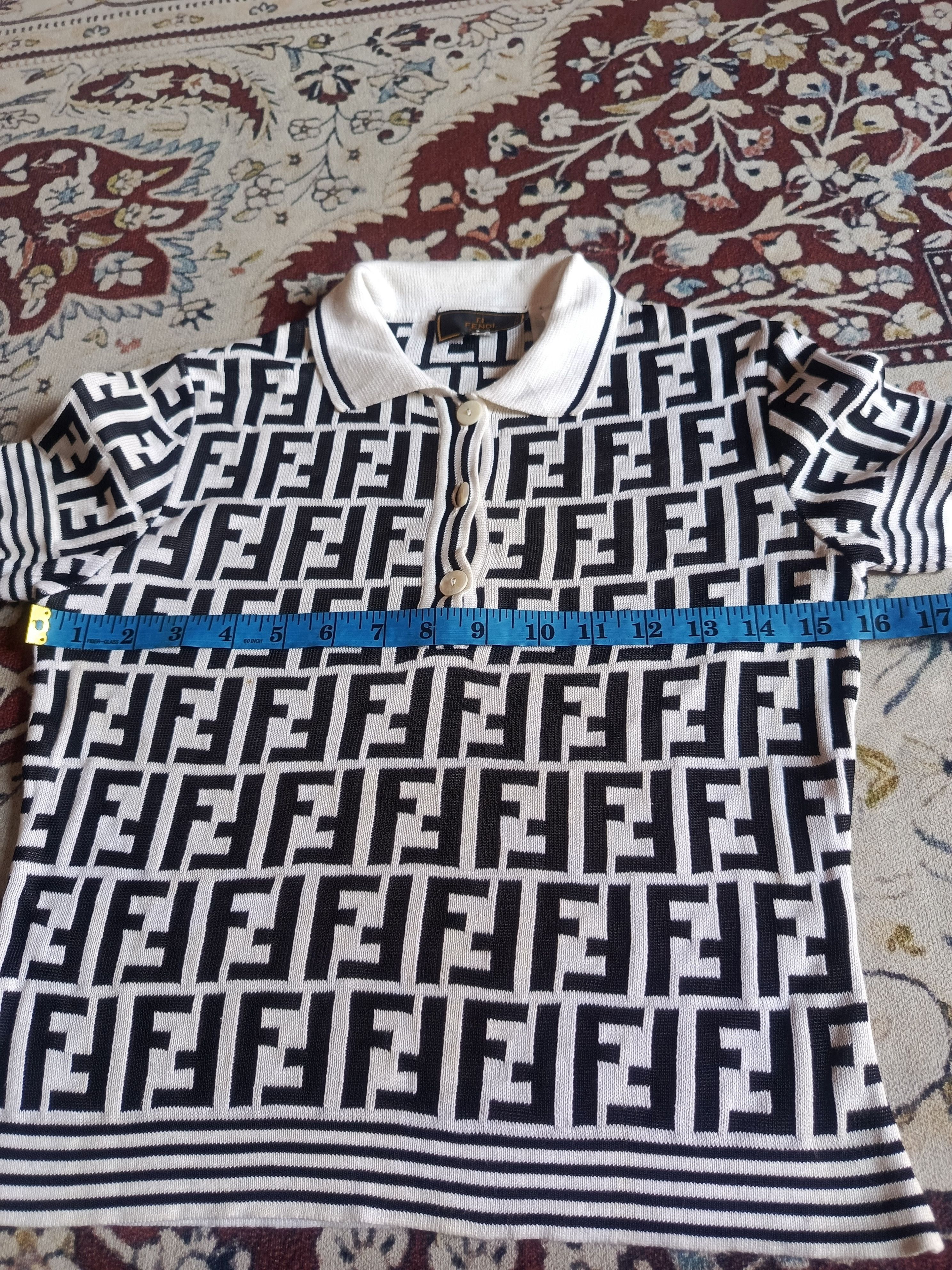Fendi FENDI Vintage Zucca Monogram Knit Size S / US 4 / IT 40 - 16 Thumbnail