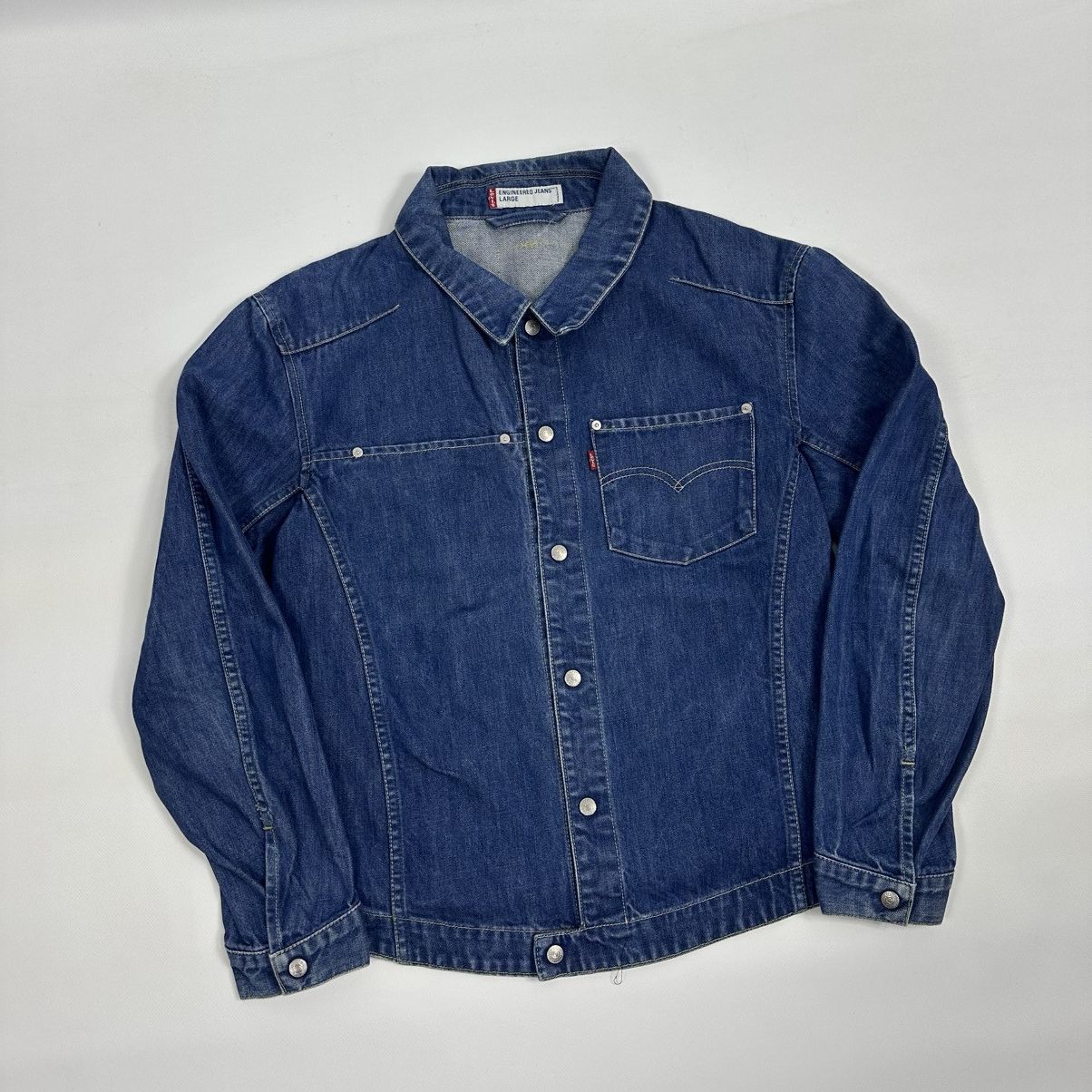 Levi's VINTAGE LEVIS ENGINEERED JEANS DENIM JACKET Size US L / EU 52-54 / 3 - 2 Thumbnail