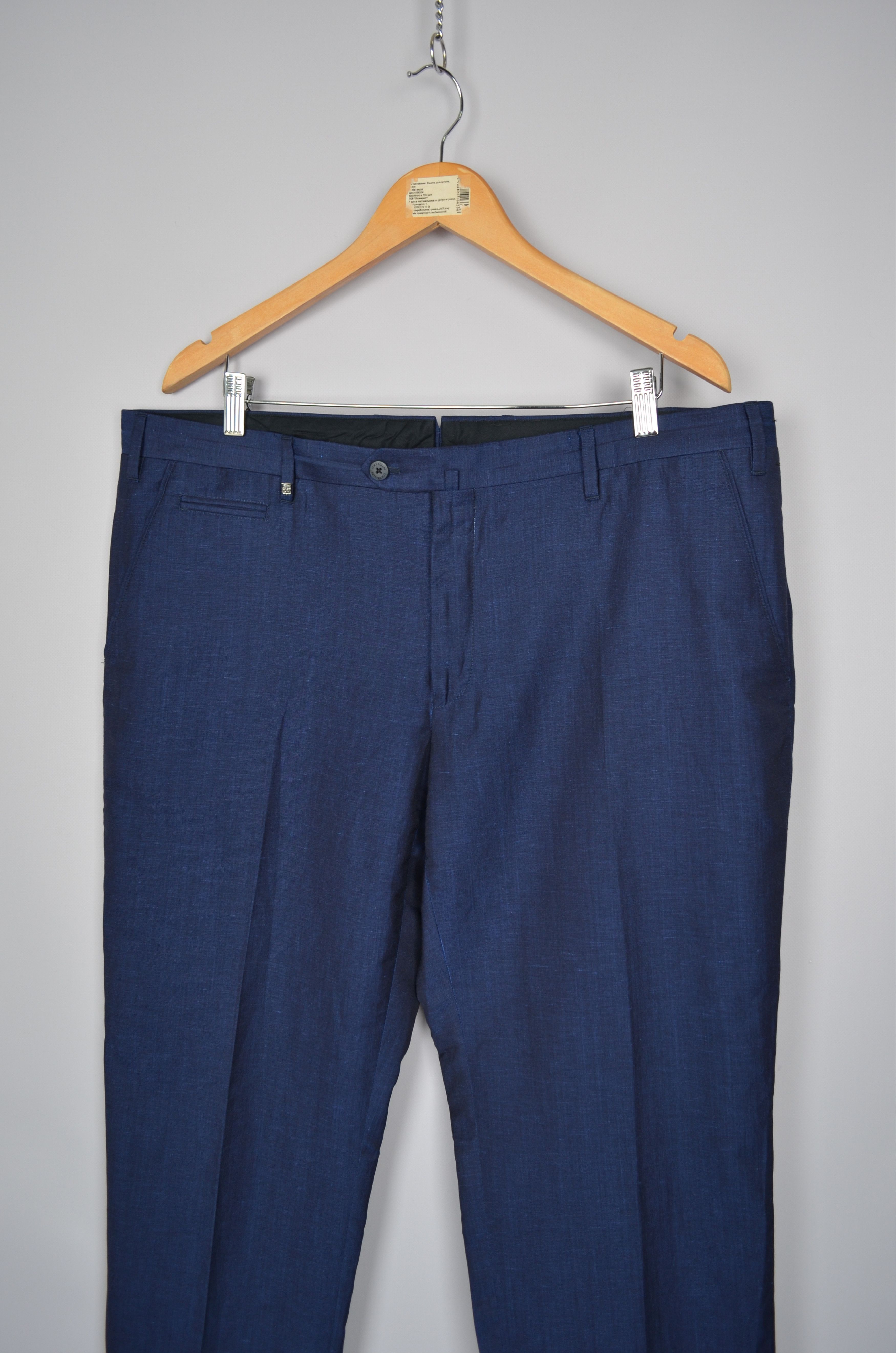 Corneliani × Designer Corneliani Linen Wool Silk Blend Navy Pants Trousers Sz W40 Size US 40 / EU 56 - 2 Thumbnail