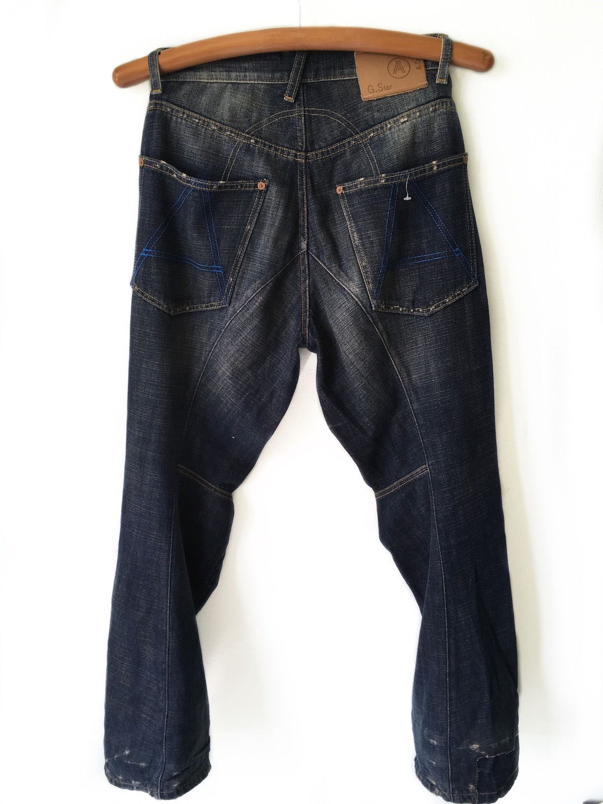 G-Star × Marc Newson G Star Raw A-Crotch Denim Tapered Fit Size US 30 / EU 46 - 2 Thumbnail