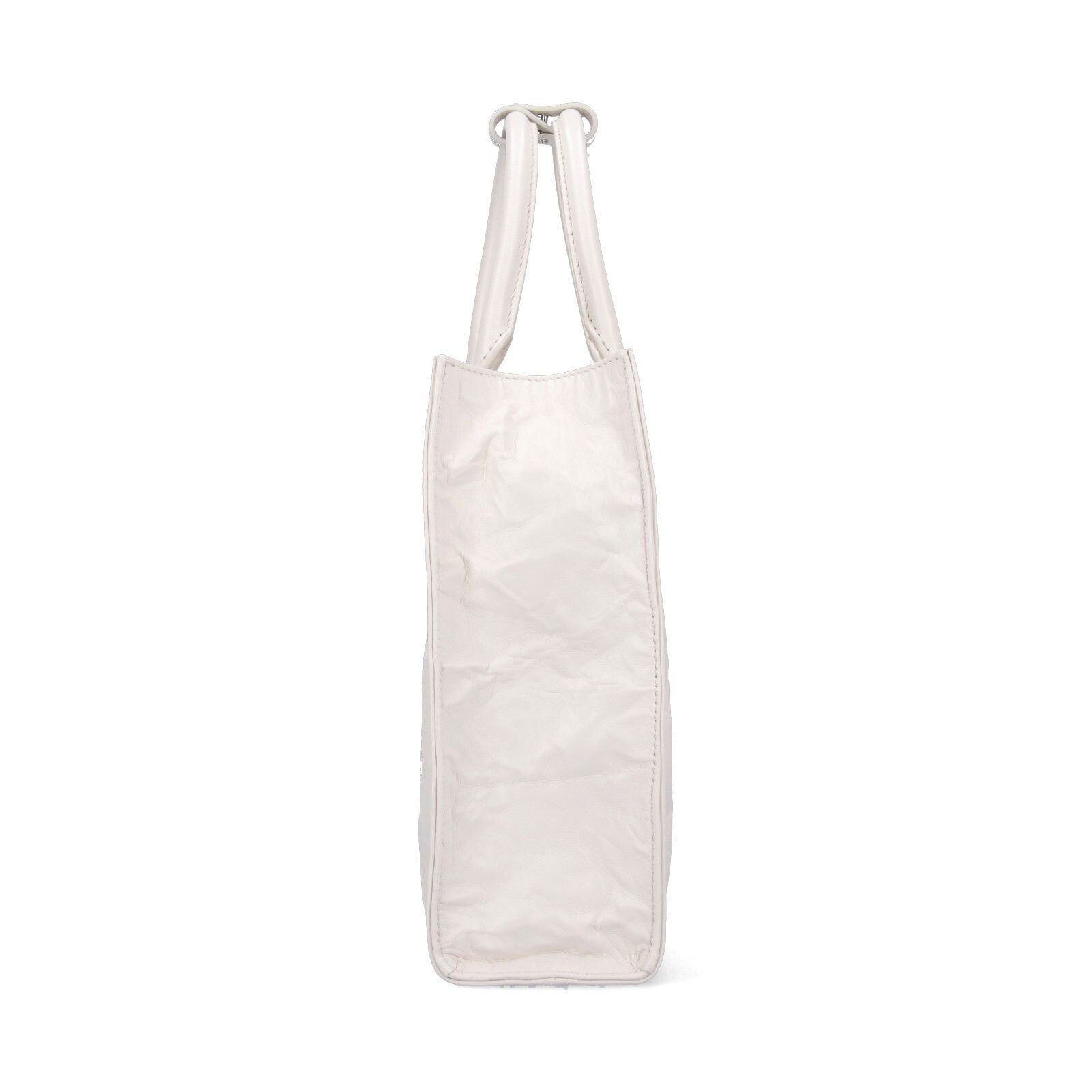 Prada PRADA White Leather Tote Bag New Size ONE SIZE - 5 Thumbnail