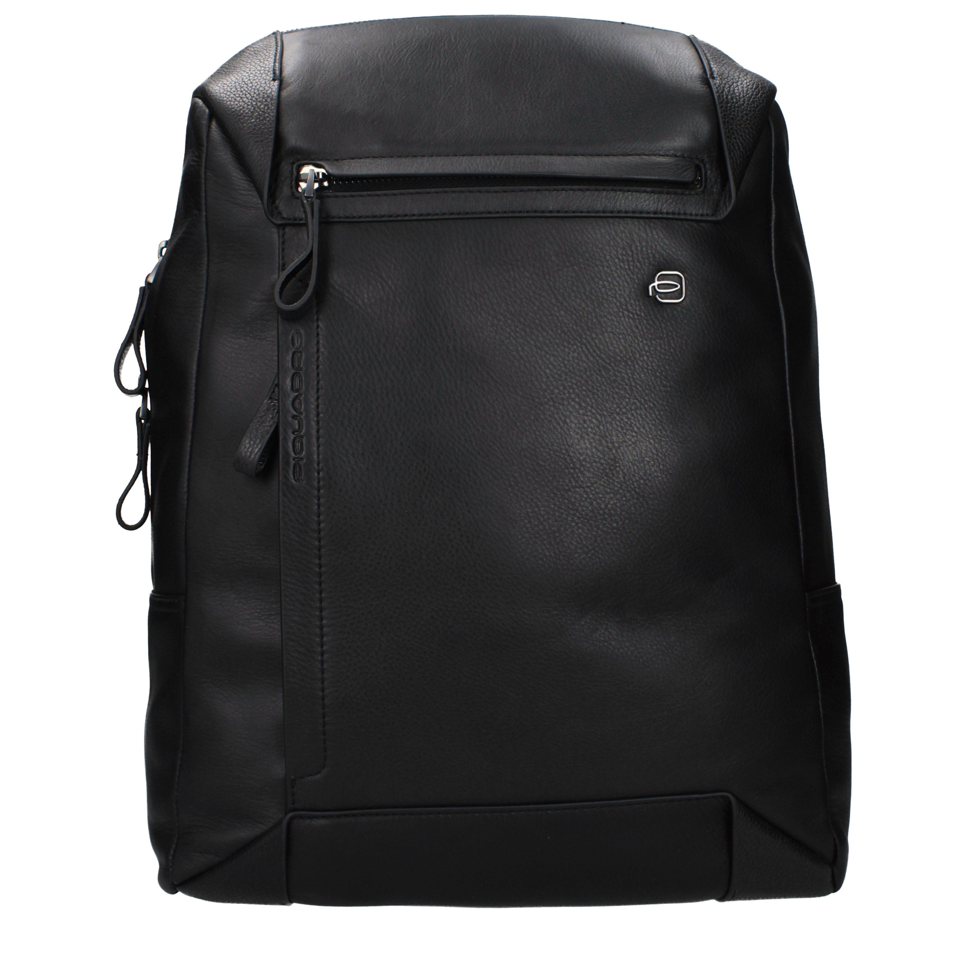 Piquadro Piquadro Backpacks and Bumbags Men Leather Black Size ONE SIZE - 1 Thumbnail