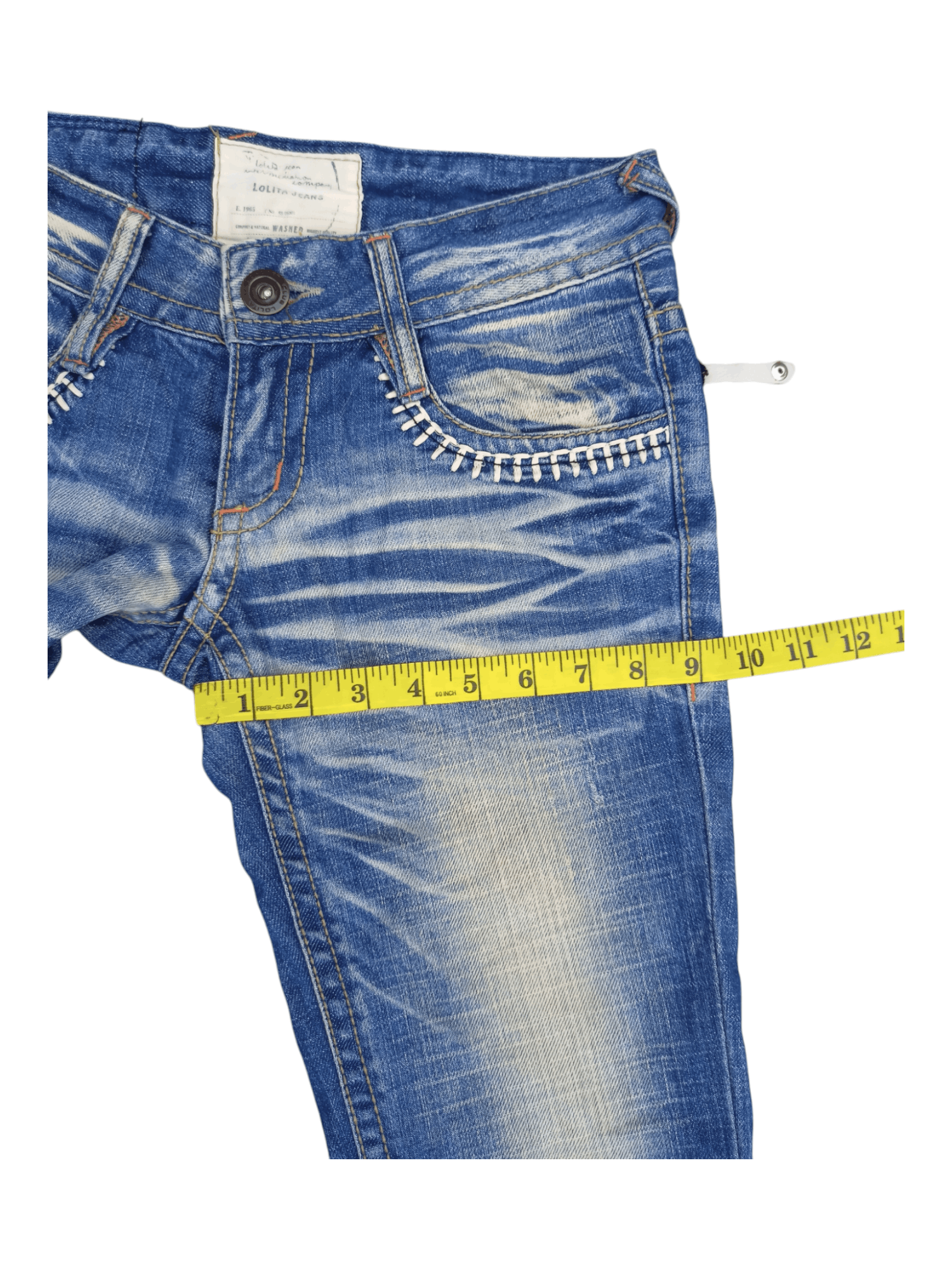 Japanese Brand LOLITA Zipper Back Pocket Low Rise Flare Jeans Size US 26 / EU 42 - 22 Thumbnail
