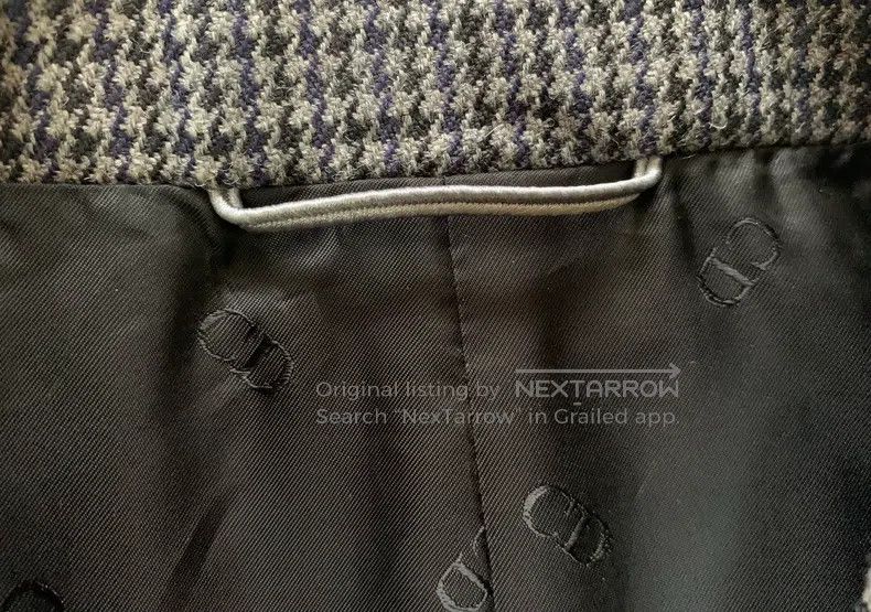 Dior Dior Gun Collar Double-breasted Herringbone Greatcoat Size US L / EU 52-54 / 3 - 3 Thumbnail