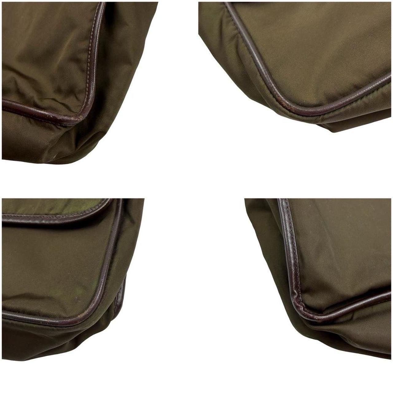Prada Vintage Prada Milano Tessuto Messenger Bag Olive Green Size ONE SIZE - 8 Thumbnail