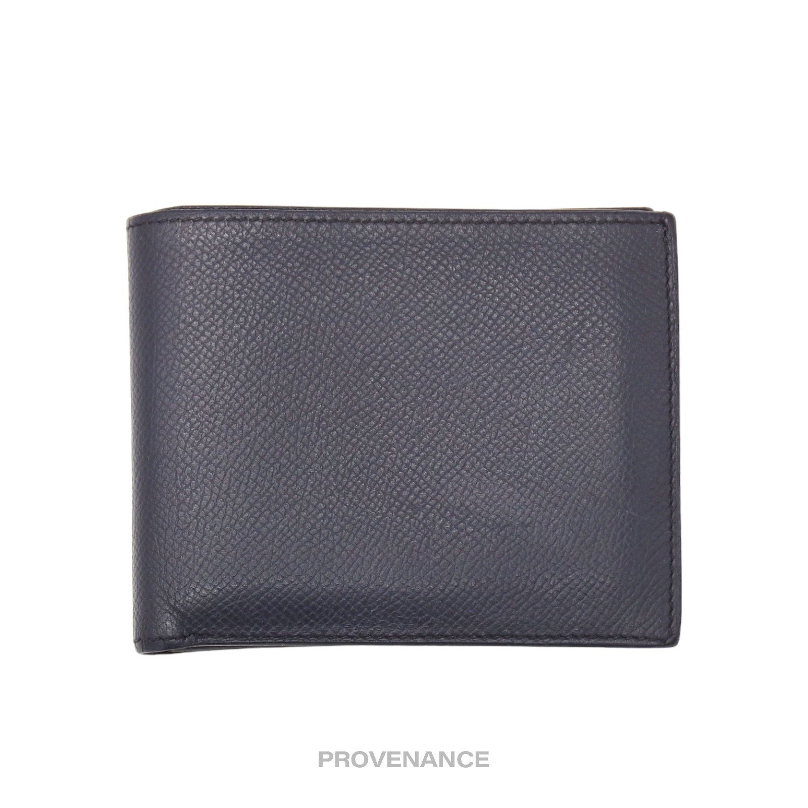 Hermes 🔴 Hermes Citizen Twill Compact Wallet - Bleu Nuit Epsom Size ONE SIZE - 2 Thumbnail