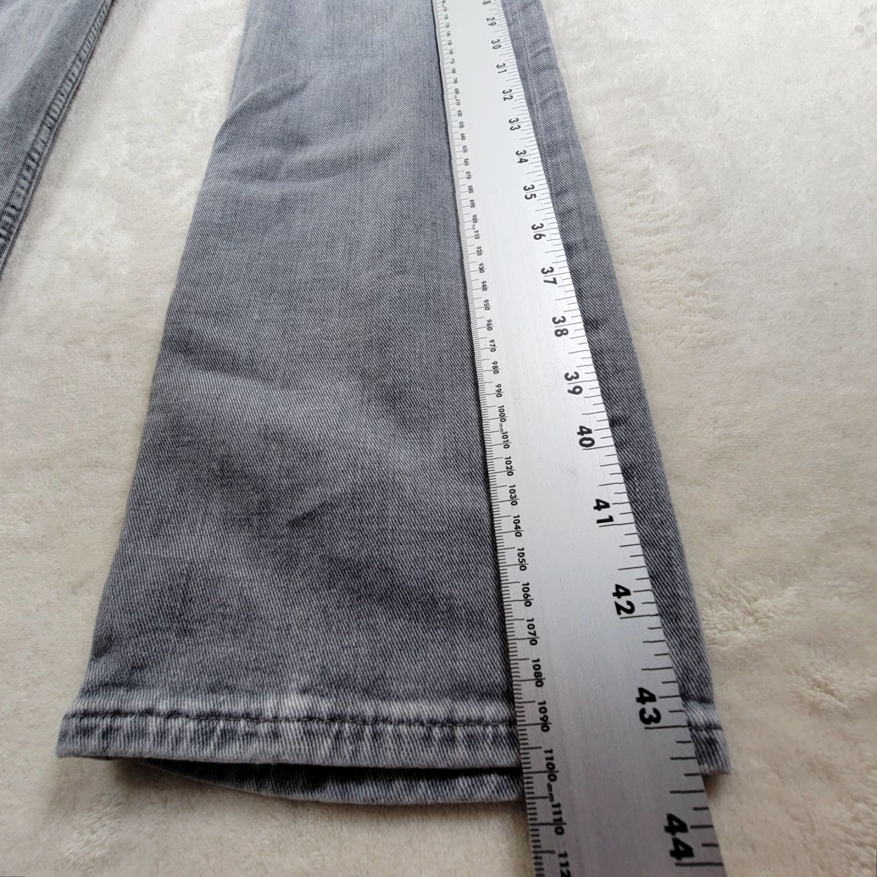 7 For All Mankind 7 For All Mankind Jeans Slim Gray 34 Men 34 Inseam 5-Pocket Denim Cotton Blend Size US 34 / EU 50 - 5 Thumbnail