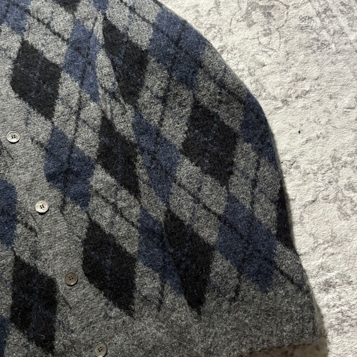 Our Legacy Our Legacy Evening Polo Argyle Wool/Alpaca Cardigan | 48 Size US L / EU 52-54 / 3 - 2 Thumbnail