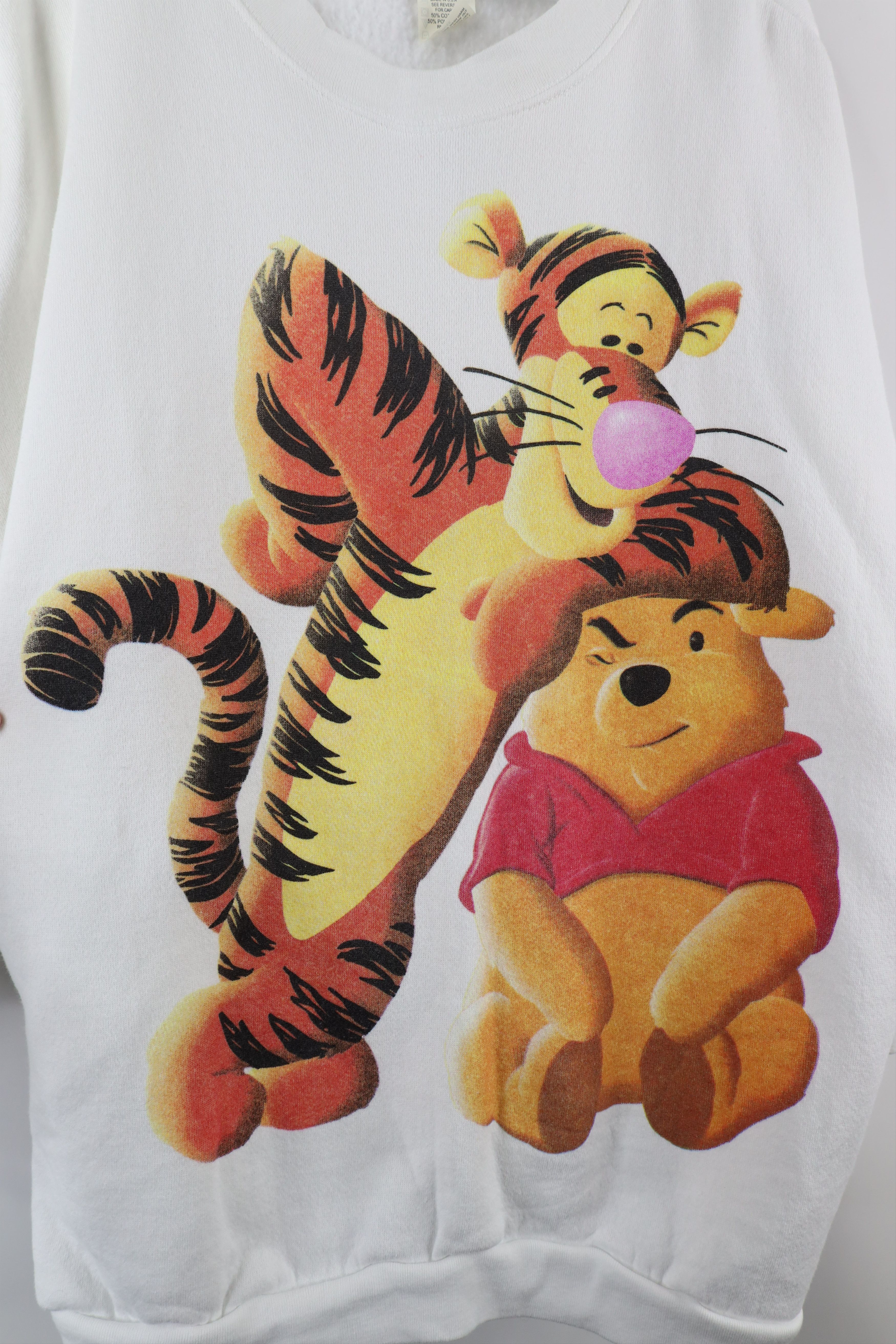 Disney × Vintage Vintage 90s Disney Winnie Pooh Tigger Crewneck Sweatshirt Size 4XL / US 24-26 - 4 Thumbnail