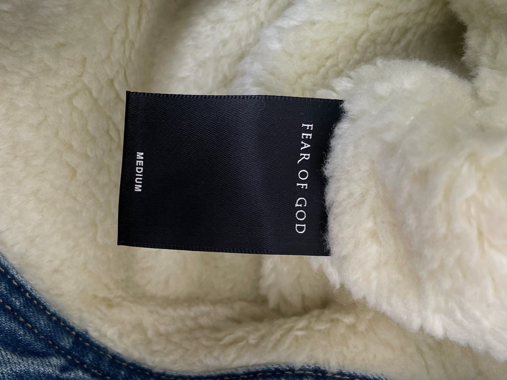 Fear of God Fear of God S5 Blue Denim Fleece-Lined Jacket M New w/ Tags Size US M / EU 48-50 / 2 - 4 Thumbnail