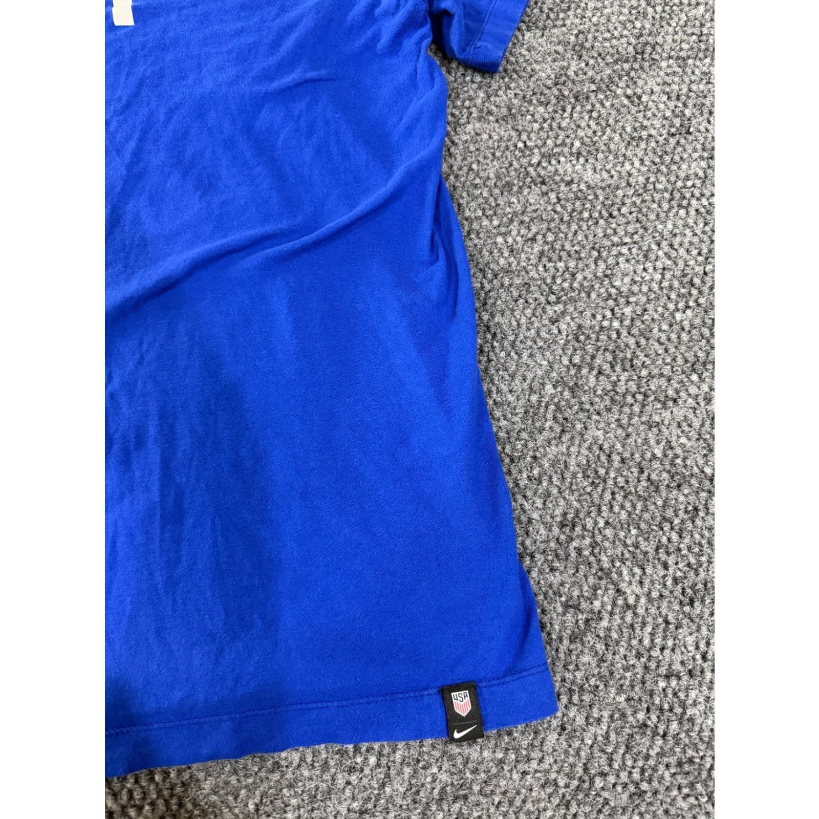 Nike Nike T Shirt Mens XL Blue USA Olympics Swoosh Athletic Graphic Crew Neck Short Sleeve Nike Dri-Fit Regular Fit Cotton Jersey Logo Size US XL / EU 56 / 4 - 3 Thumbnail