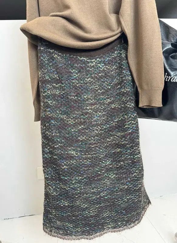 Max Mara MaxMara Colorblocked Wool Blend Skirt . Size 30" / US 8 / IT 44 - 3 Thumbnail