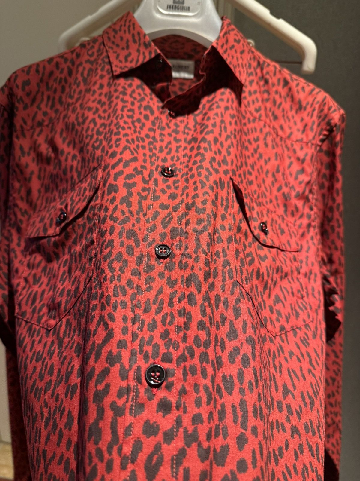 Saint Laurent Paris Leopard print western shirt collar size40 Size US M / EU 48-50 / 2 - 6 Thumbnail