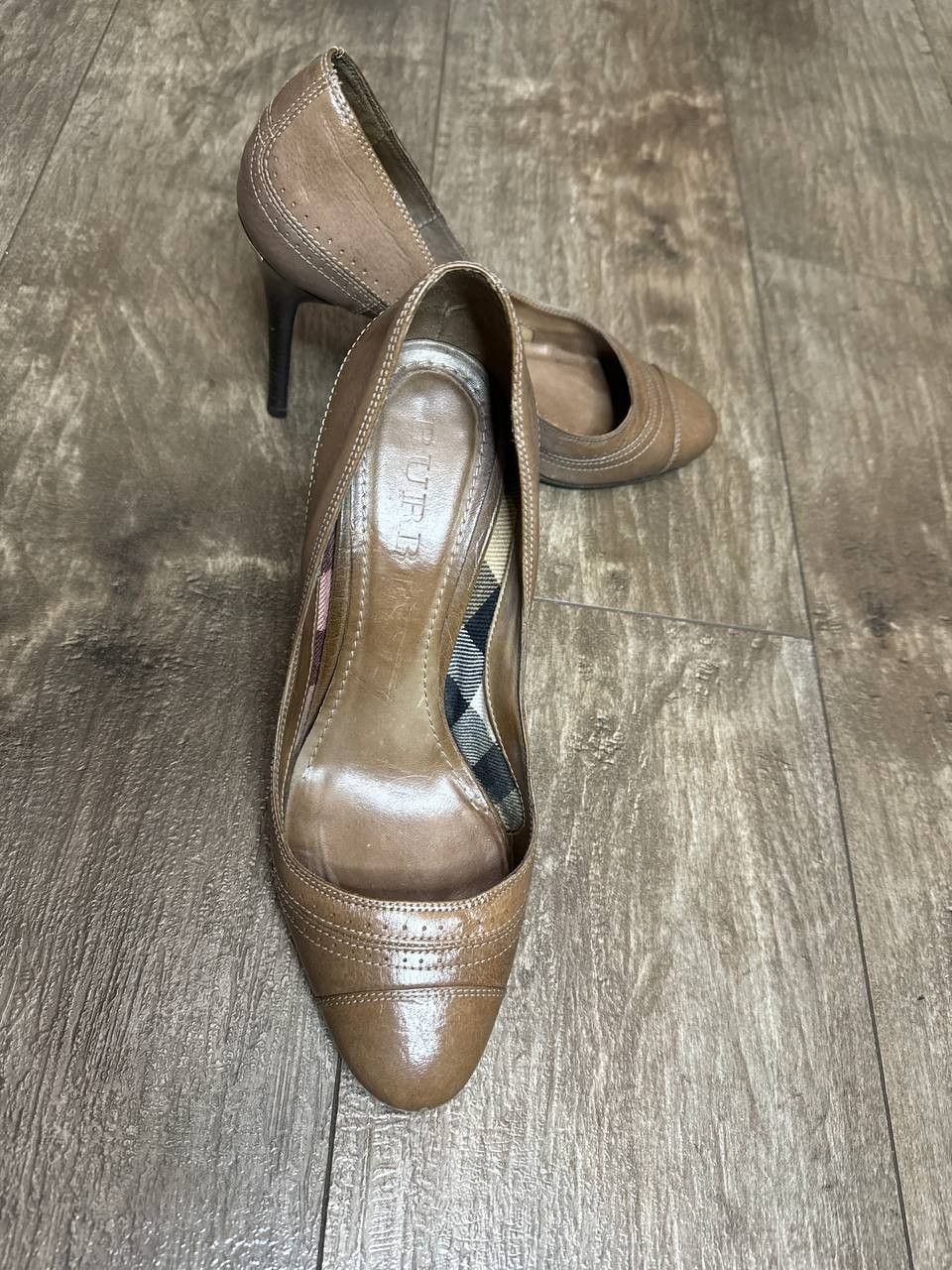 Burberry × Vintage Burberry leather shoes vintage Size US 8.5 / IT 38.5 - 2 Thumbnail