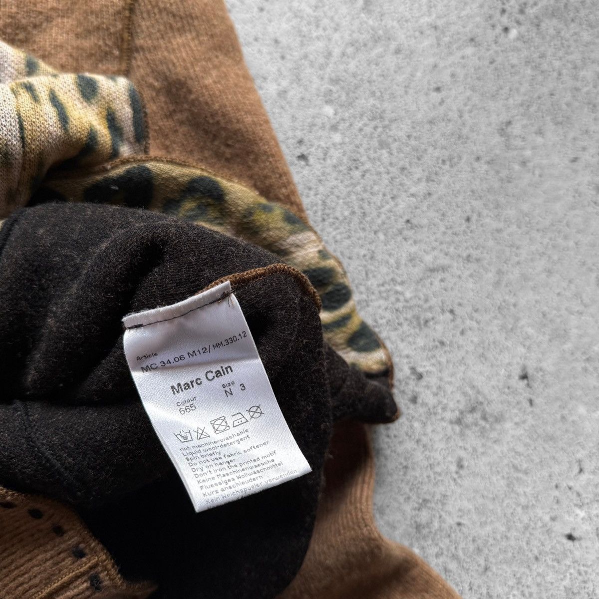 Designer × Vintage Marc Cain Womens Brown Blazer Knit Wool Cardigan Jacket Size M / US 6-8 / IT 42-44 - 4 Thumbnail