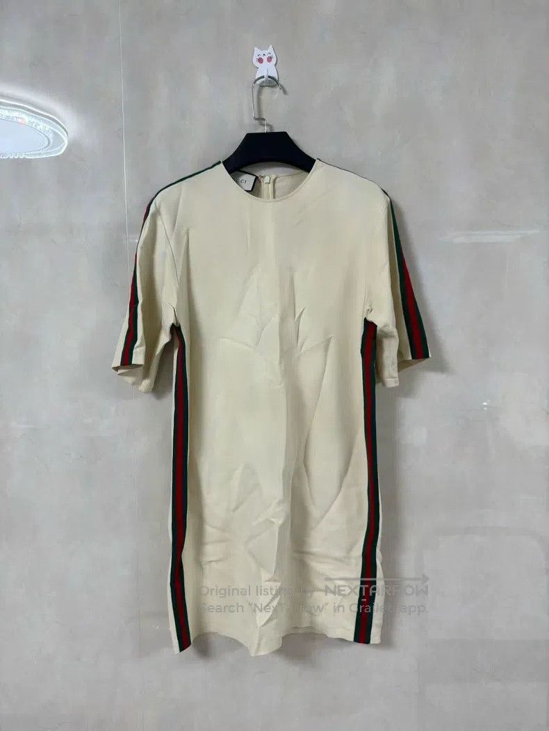 Gucci Gucci Beige striped dress Size XS / US 0-2 / IT 36-38 - 1 Thumbnail