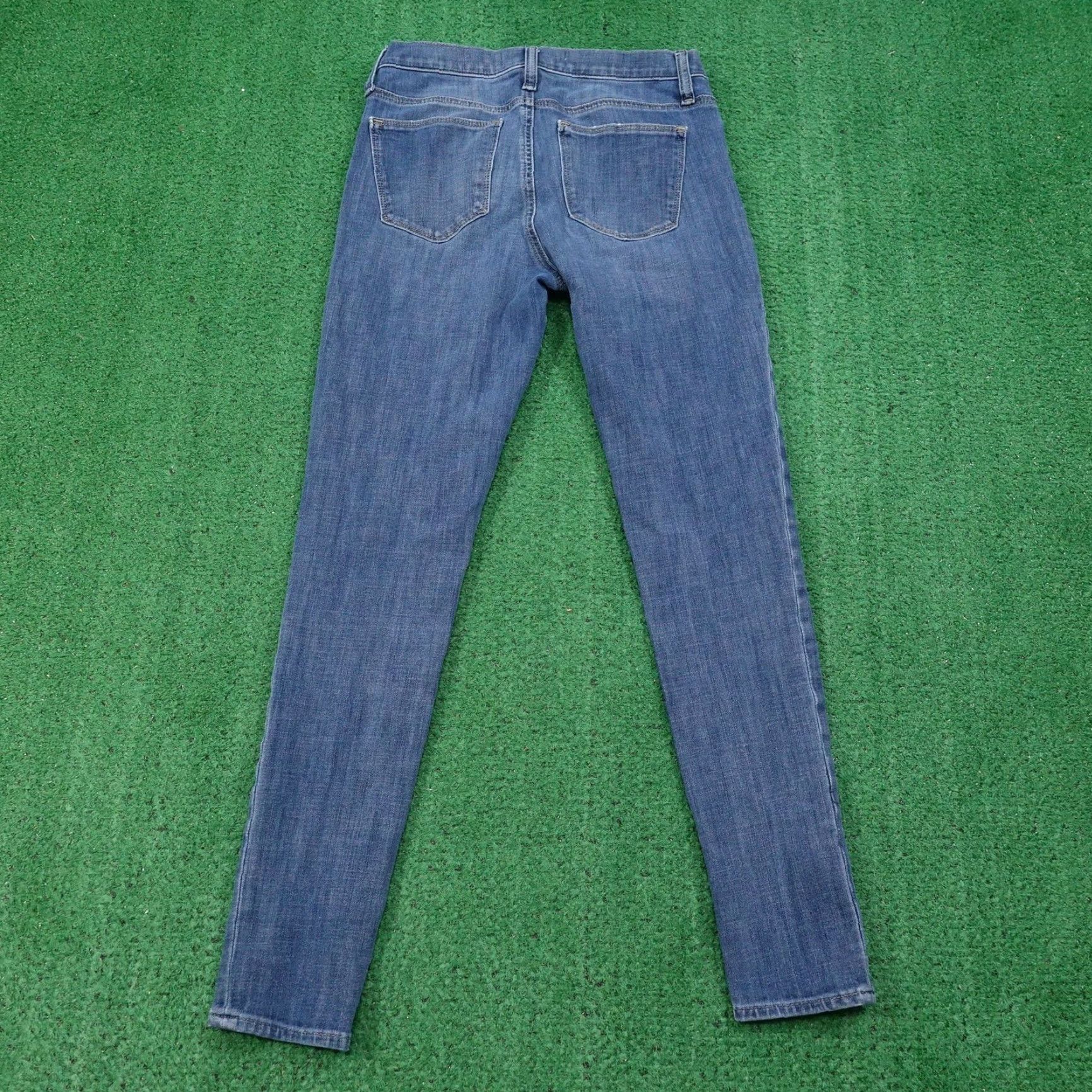 Gap VINTAGE GAP 1969 True Skinny Jeans Womens 26 Blue Mid Rise Distressed Stretch Denim Size 26" / US 2 / IT 38 - 5 Thumbnail
