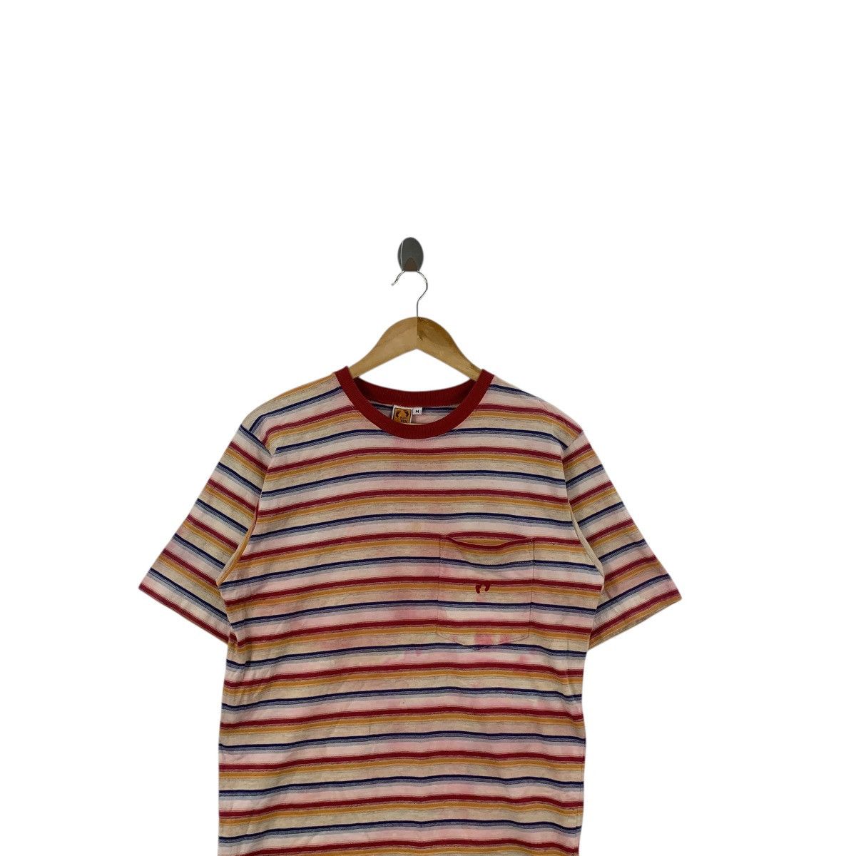 Hang Ten Vintage 90s HANG TEN SURF Made In USA Distress Tee Shirt Size US M / EU 48-50 / 2 - 2 Thumbnail